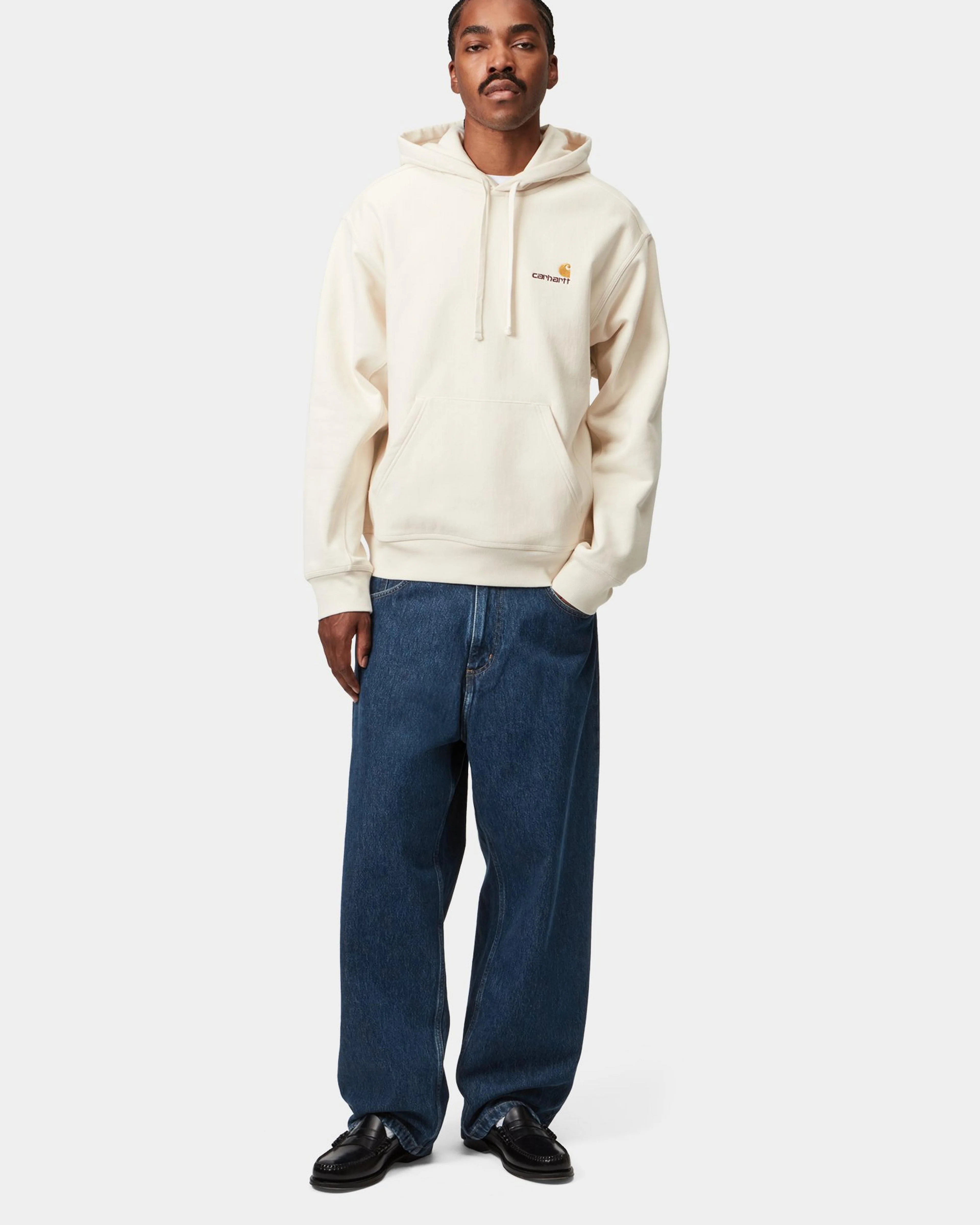 Carhartt WIP Brandon Pant Loose Straight Mens Jeans - Blue Stone Washed - Image 4