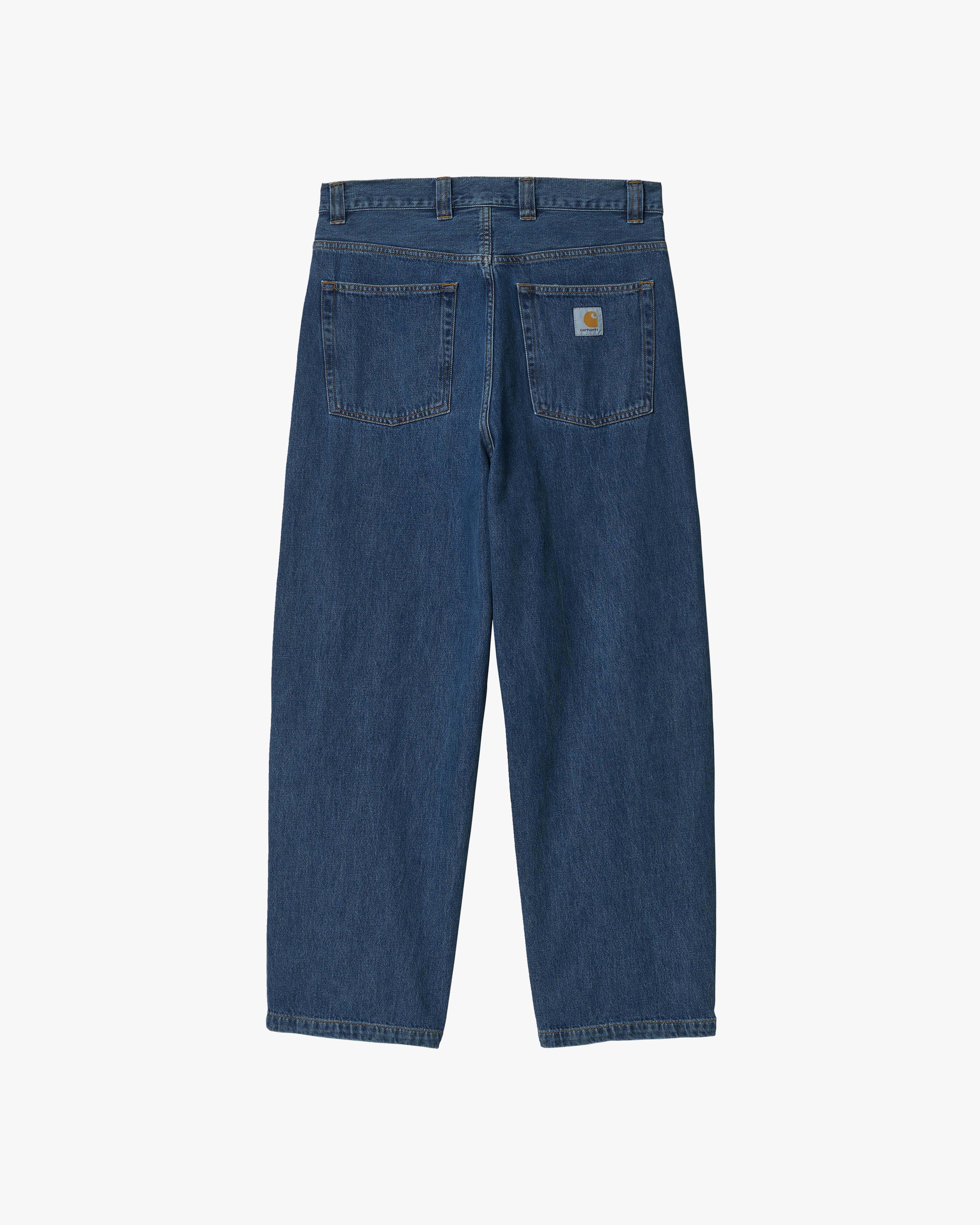 Carhartt WIP Brandon Pant Loose Straight Mens Jeans - Blue Stone Washed - Image 5