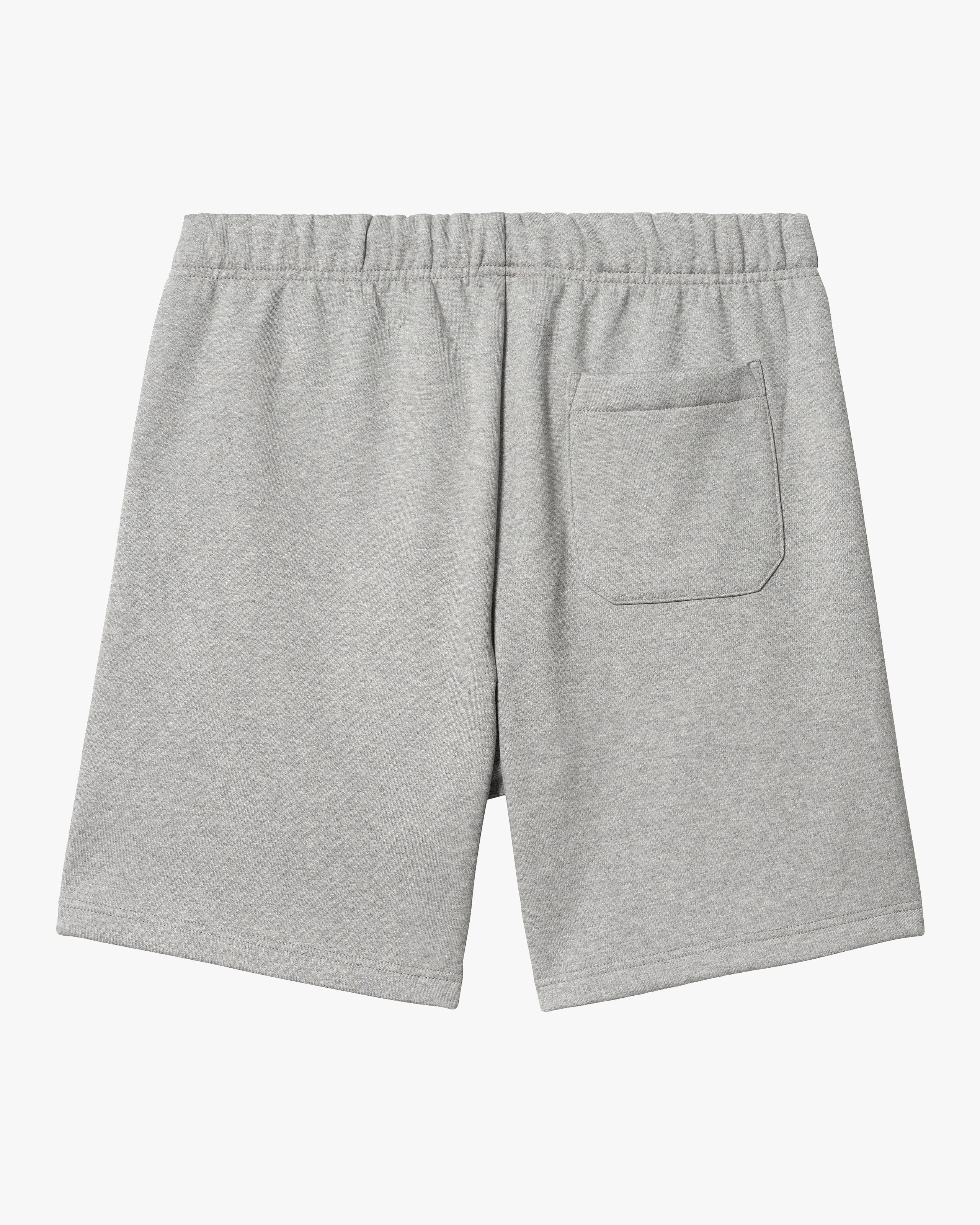 Carhartt WIP Chase Sweat Shorts - Grey Heather / Gold - Image 5