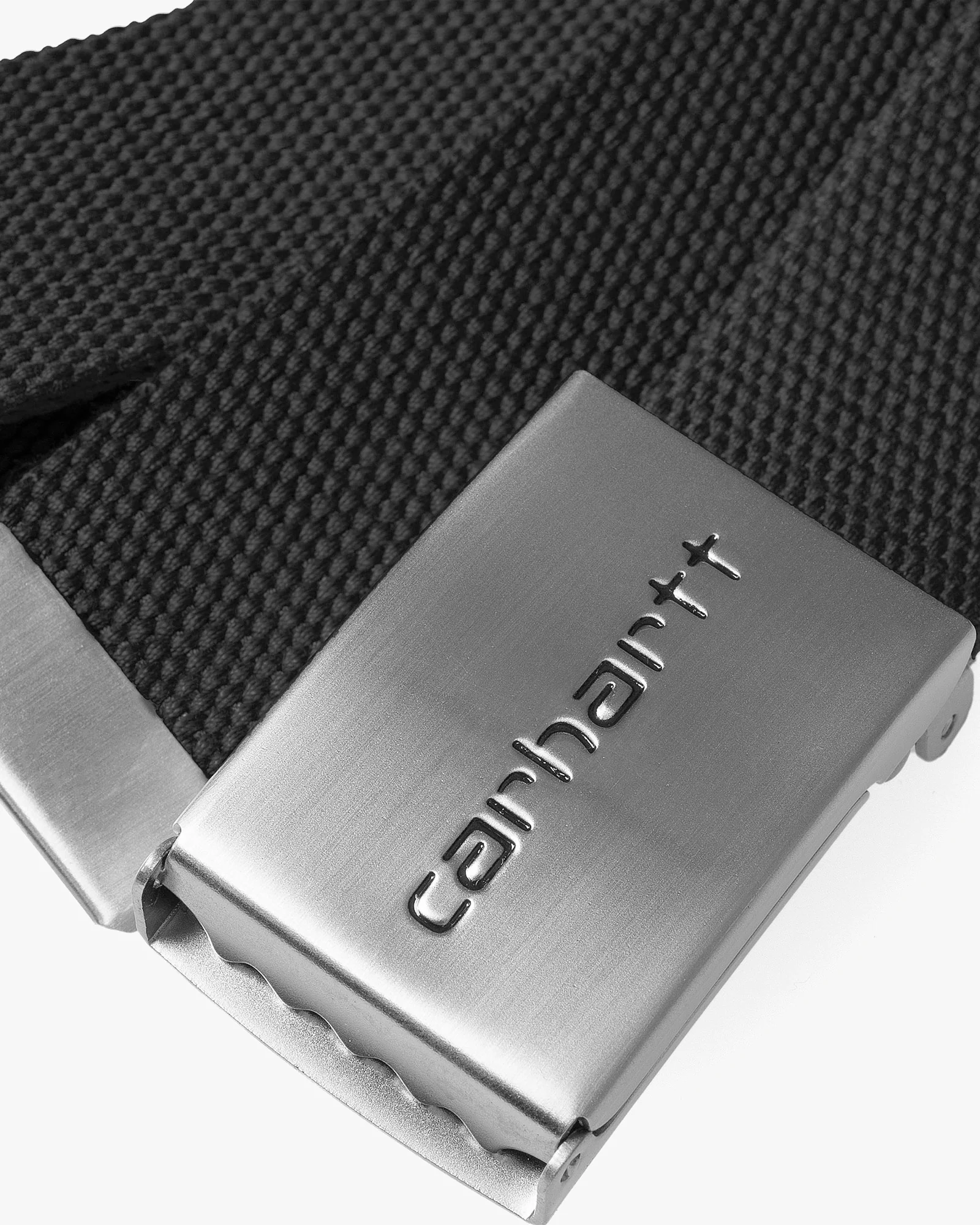 Carhartt WIP Clip Belt Chrome - Black - Image 2