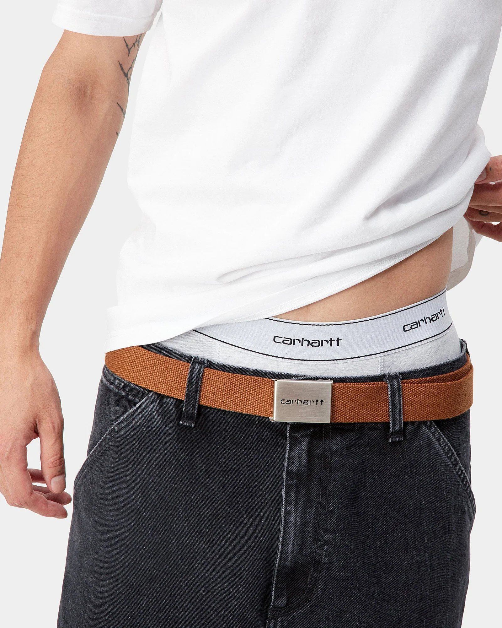 Carhartt WIP Cotton Trunks 2pk - White - Image 3