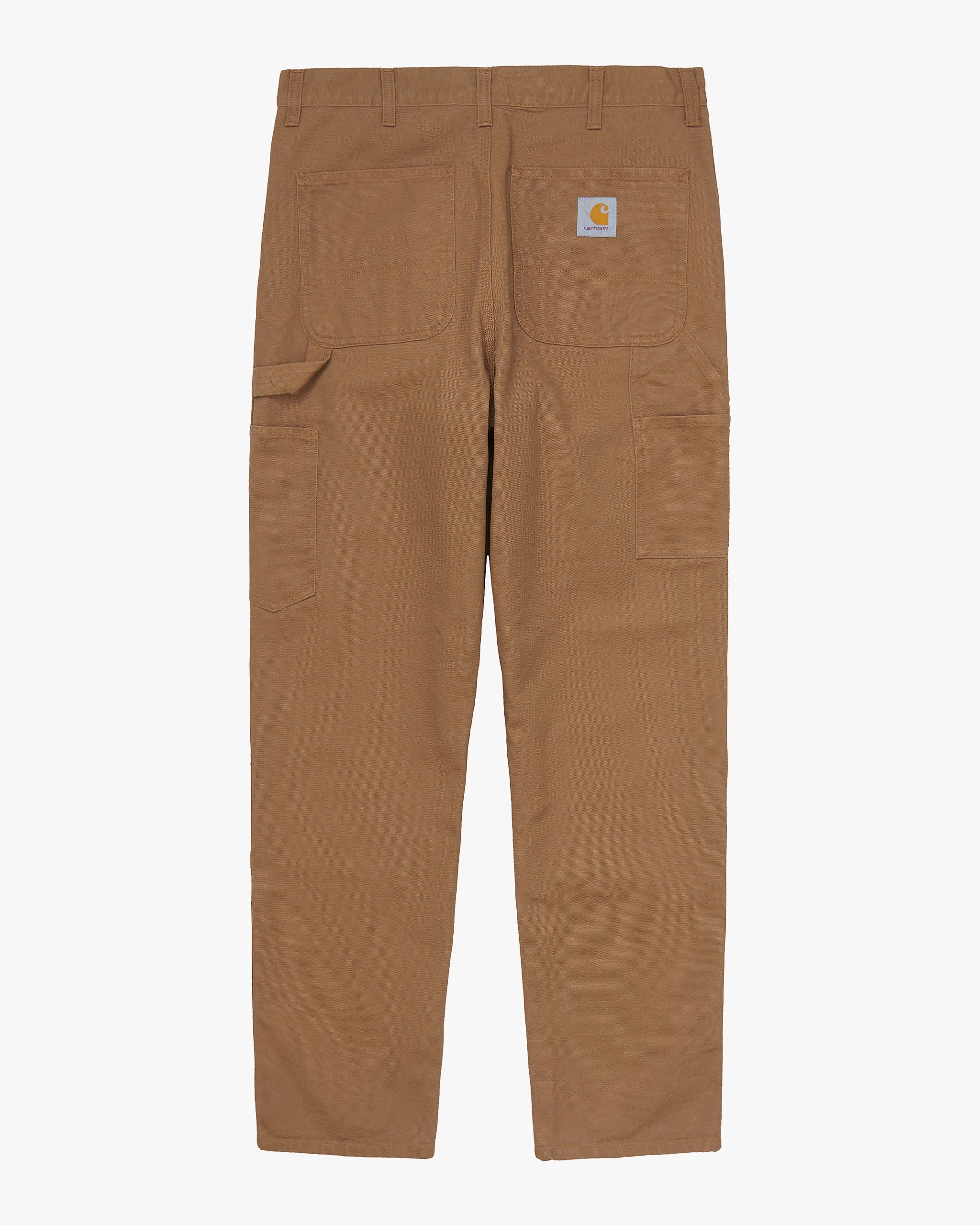 Carhartt WIP Double Knee Pant Relaxed Fit Canvas Trousers - Hamilton Brown Rinsed - Image 6