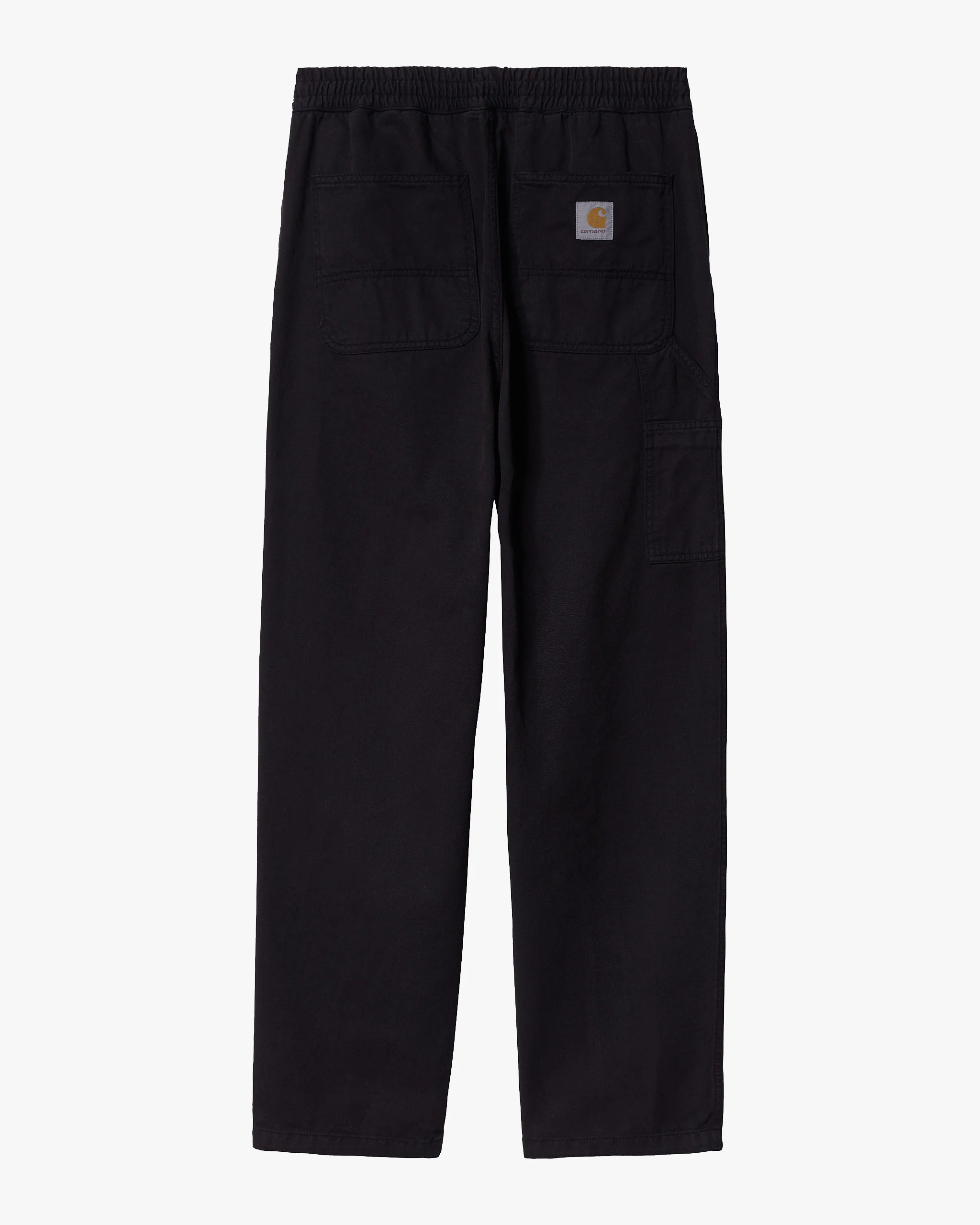 Carhartt WIP Flint Pant Regular Tapered Mens Trousers - Black Garment Dyed - Image 6