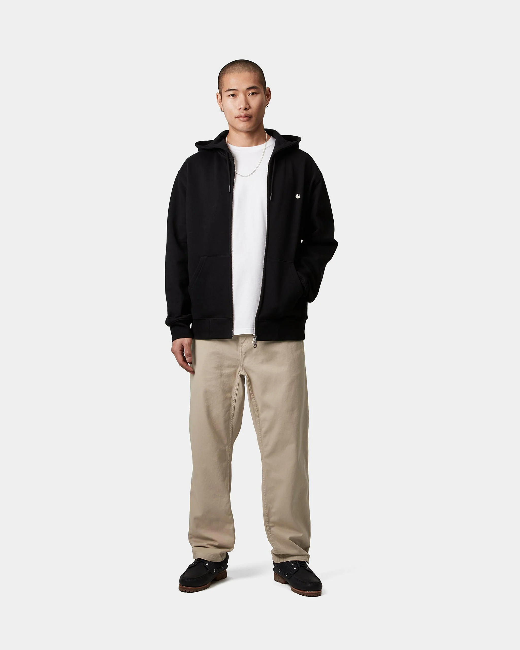Carhartt WIP Flint Pant Regular Tapered Mens Trousers - Wall Garment Dyed - Image 4