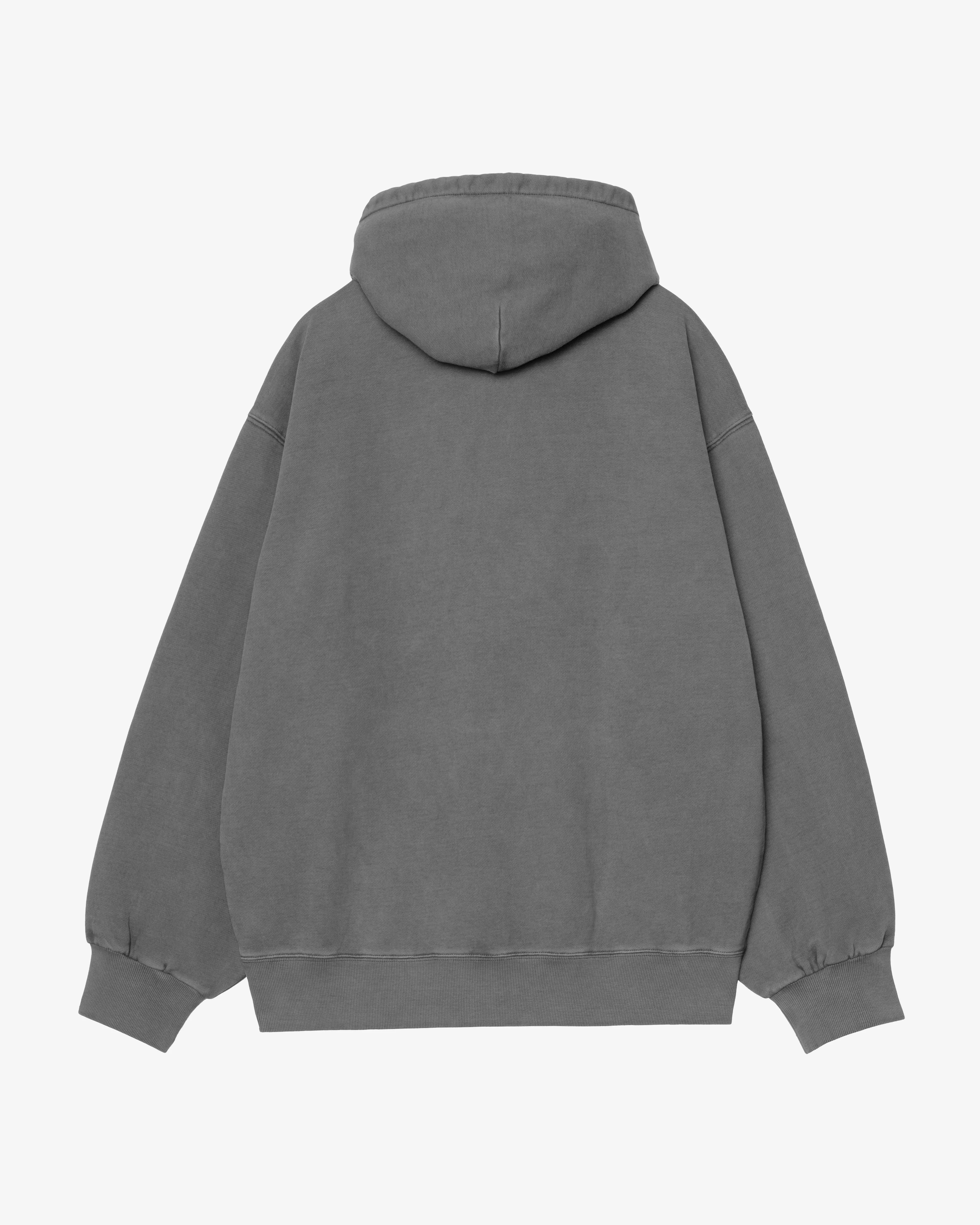 Carhartt WIP Hooded Vista Sweat - Black Garment Dyed - Image 5