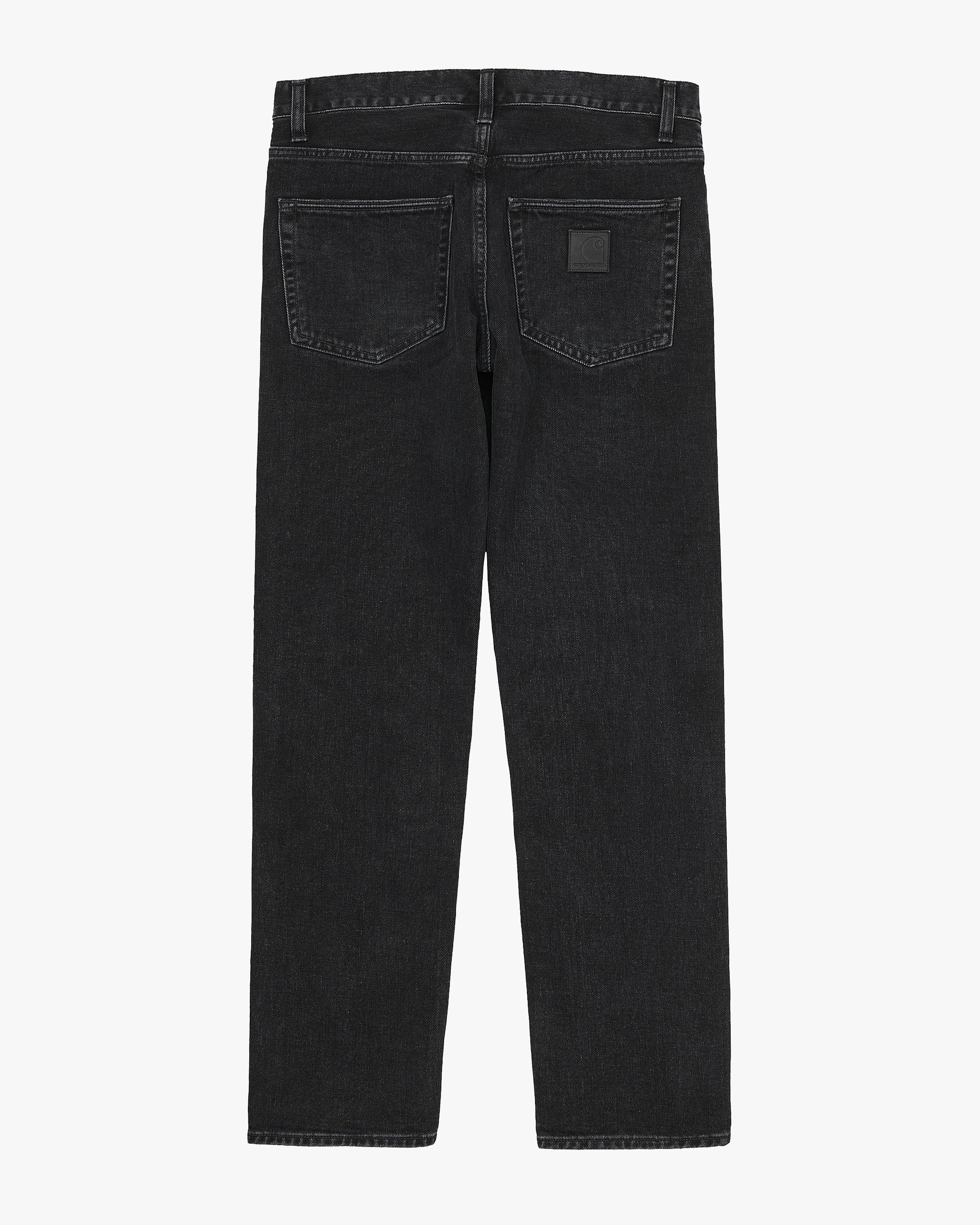 Carhartt WIP Klondike Pant Regular Tapered Mens Jeans - Black Stone Washed - Image 5