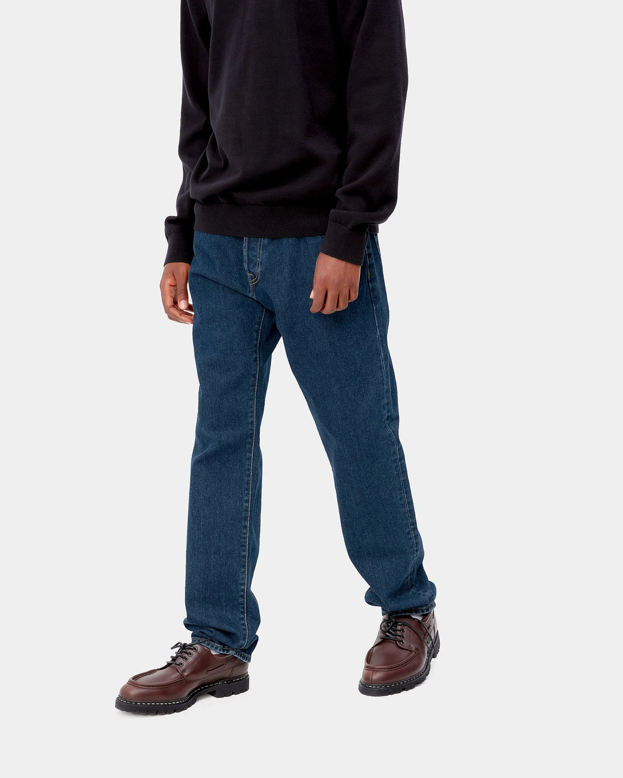 Carhartt WIP Klondike Pant Regular Tapered Mens Jeans - Blue Stone Washed - Image 3