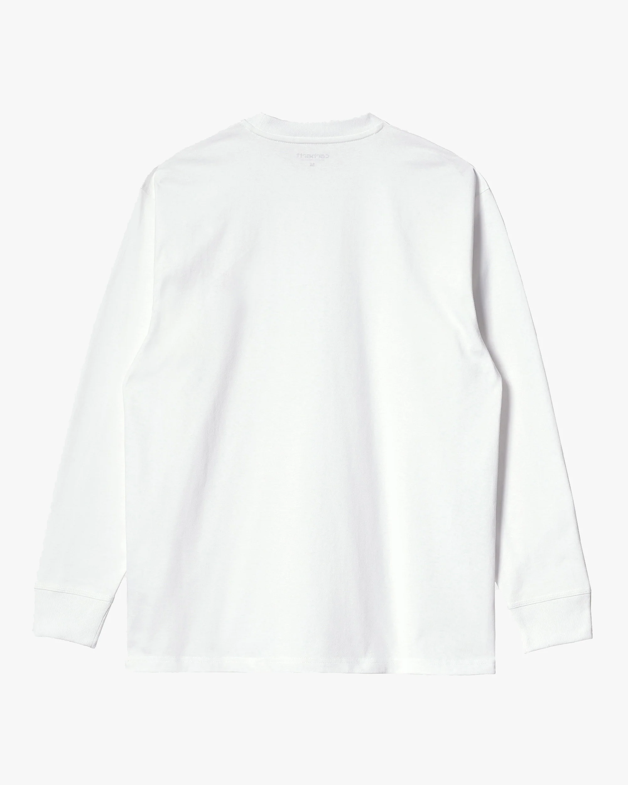 Carhartt WIP L/S American Script Tee - White - Image 2