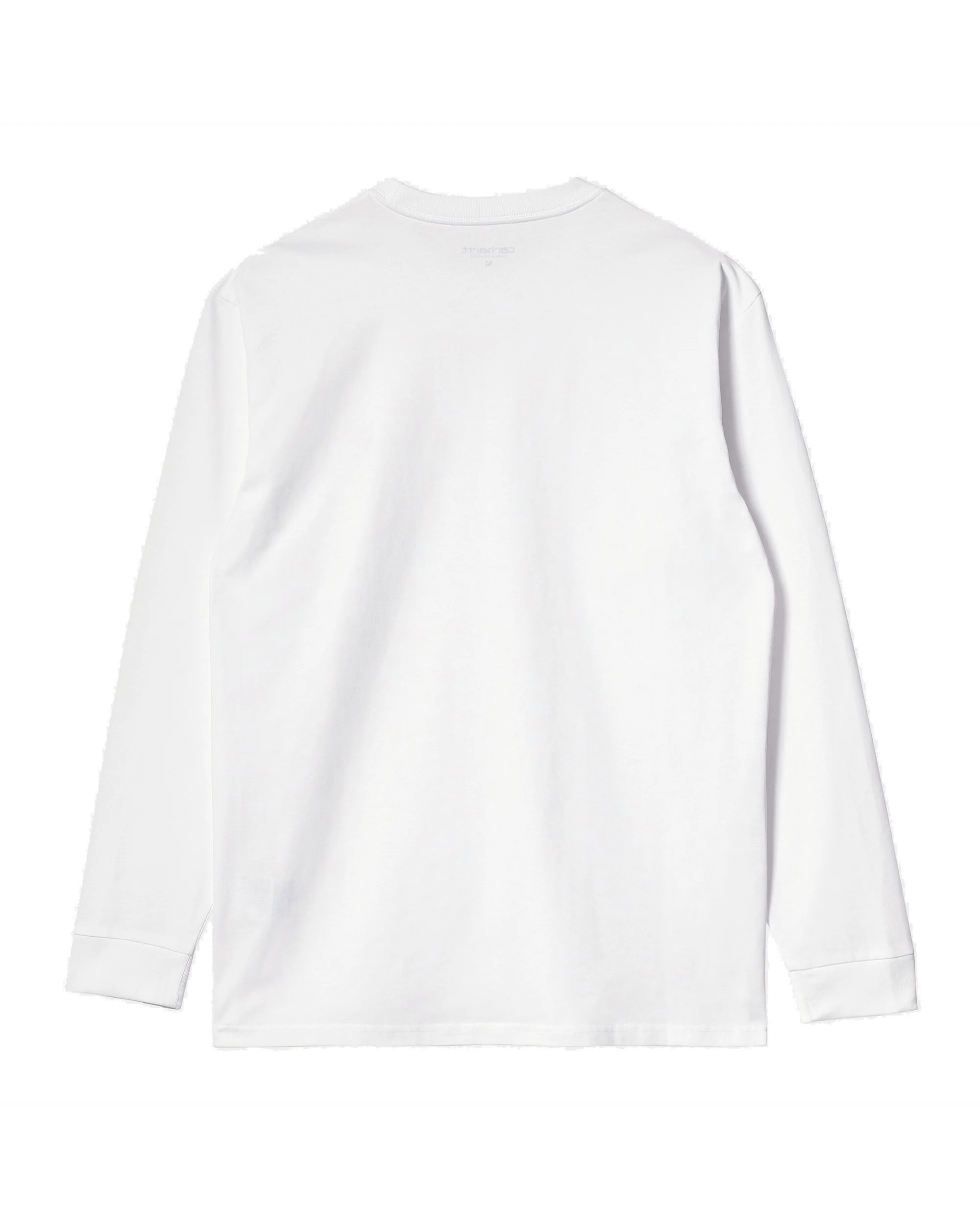 Carhartt WIP L/S Chase Tee - White / Gold - Image 5