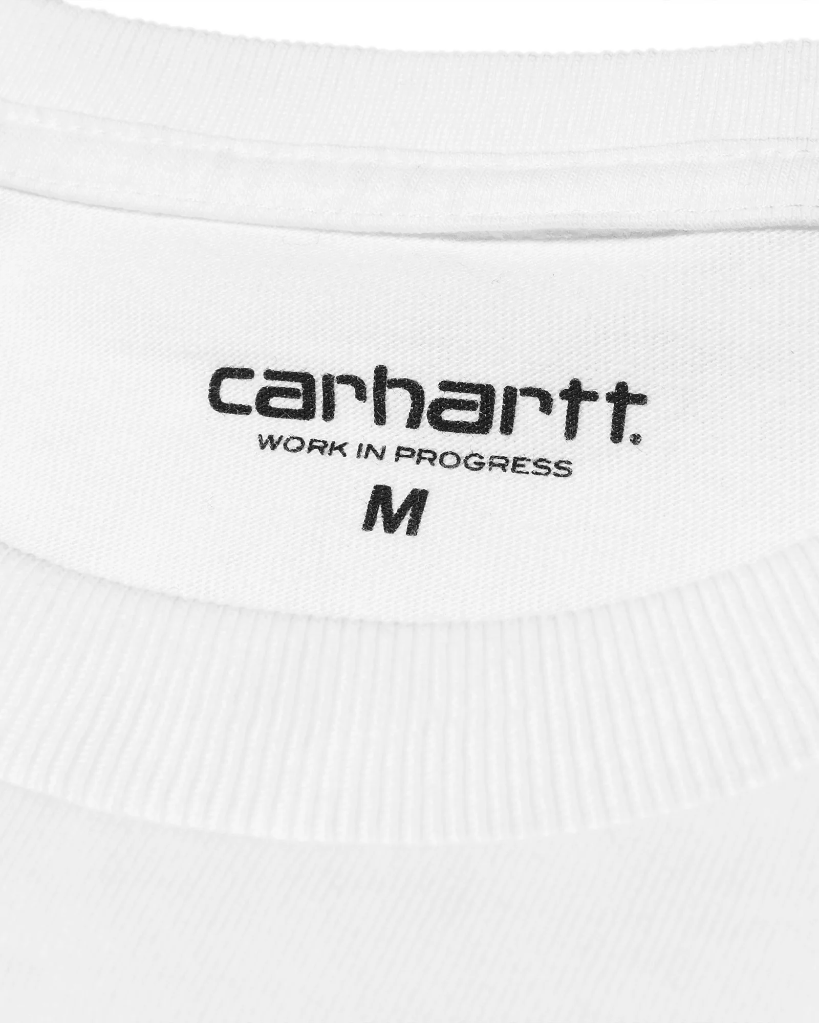 Carhartt WIP L/S Chase Tee - White / Gold - Image 6
