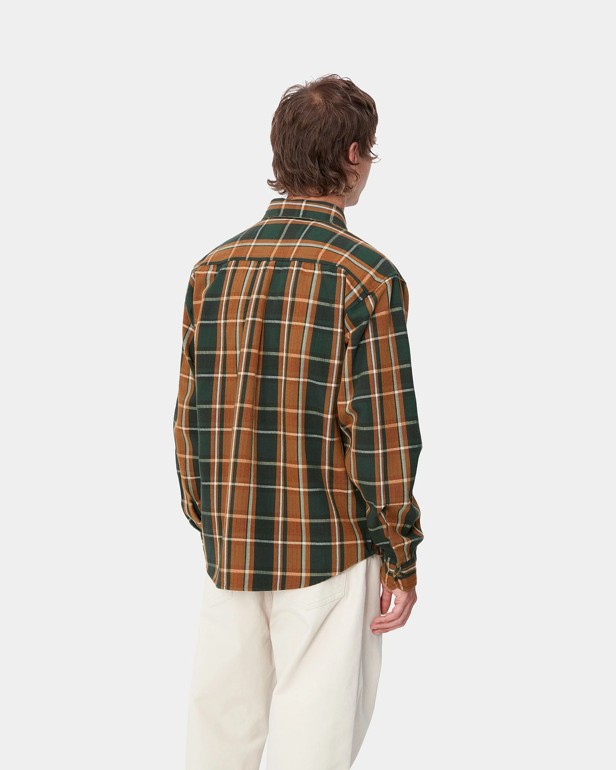 Carhartt WIP L/S Hobart Shirt - Hobart Check / Sycamore Tree - Image 3