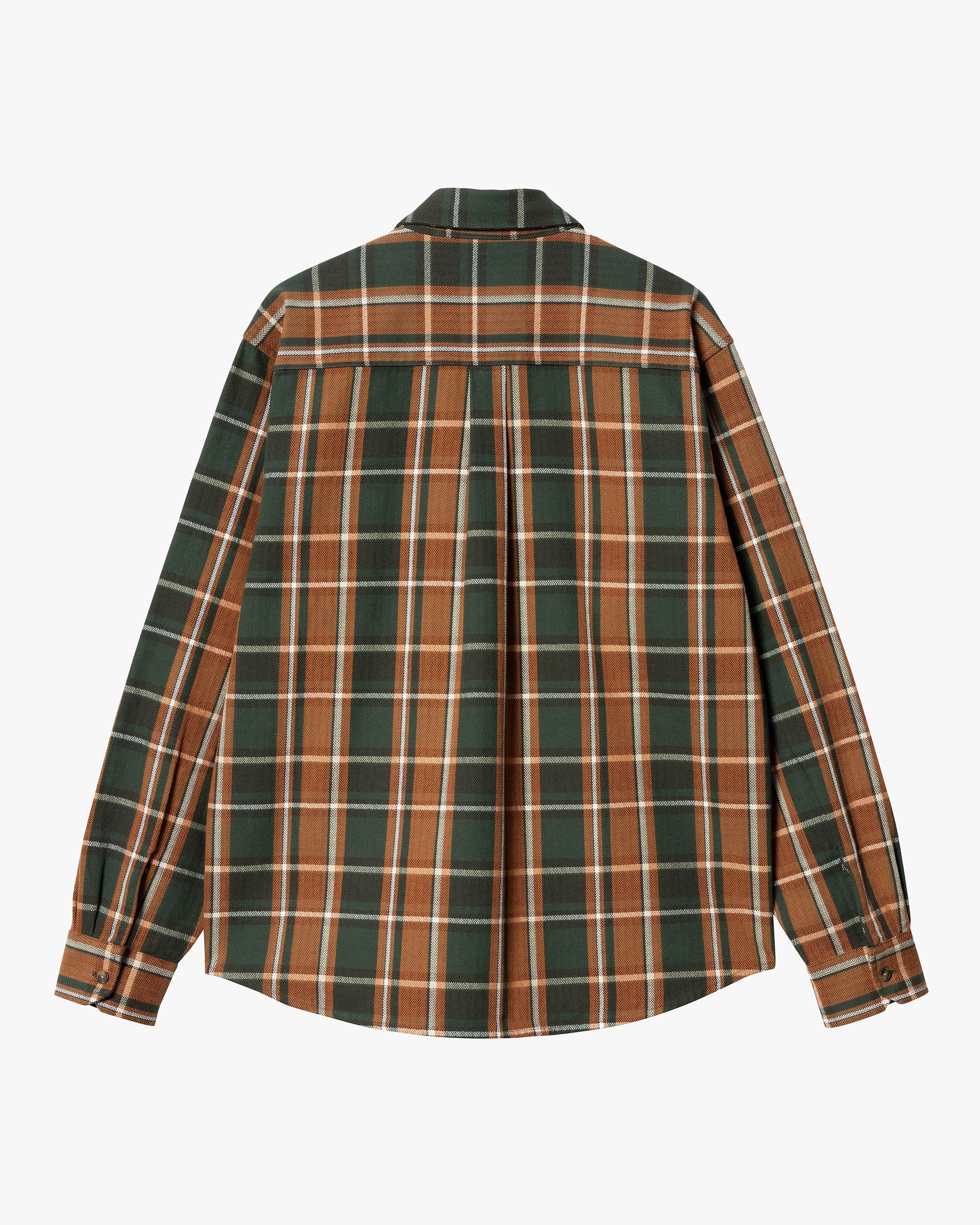 Carhartt WIP L/S Hobart Shirt - Hobart Check / Sycamore Tree - Image 5
