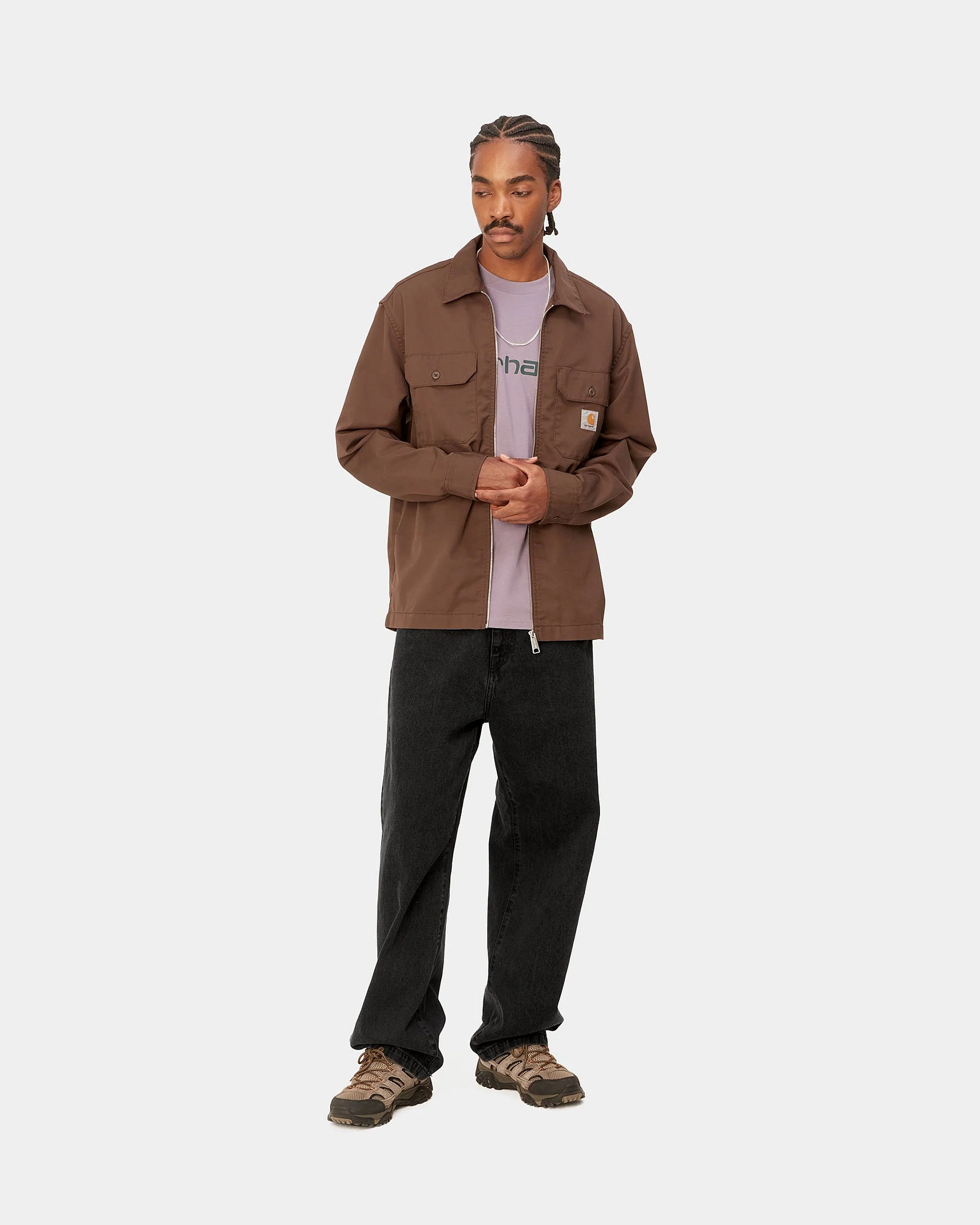 Carhartt WIP Landon Pant Loose Fit Mens Jeans - Black Stone Washed - Image 4