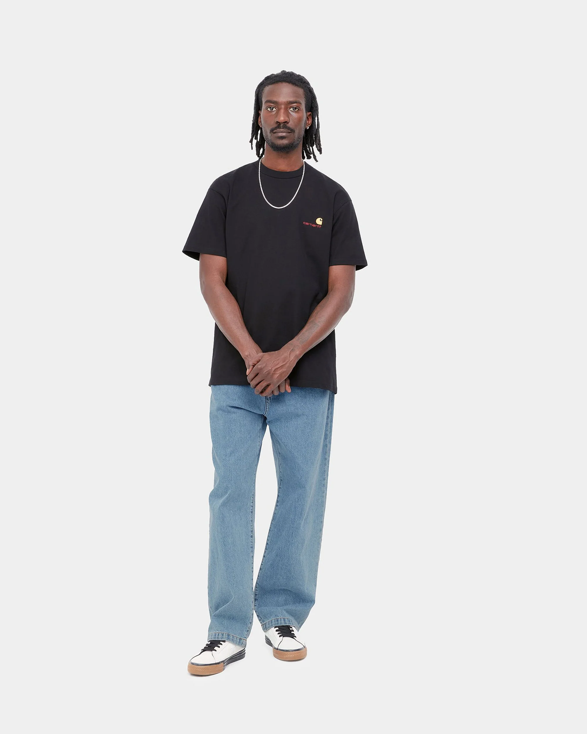Carhartt WIP Landon Pant Loose Fit Mens Jeans - Blue Heavy Stone Wash - Image 5