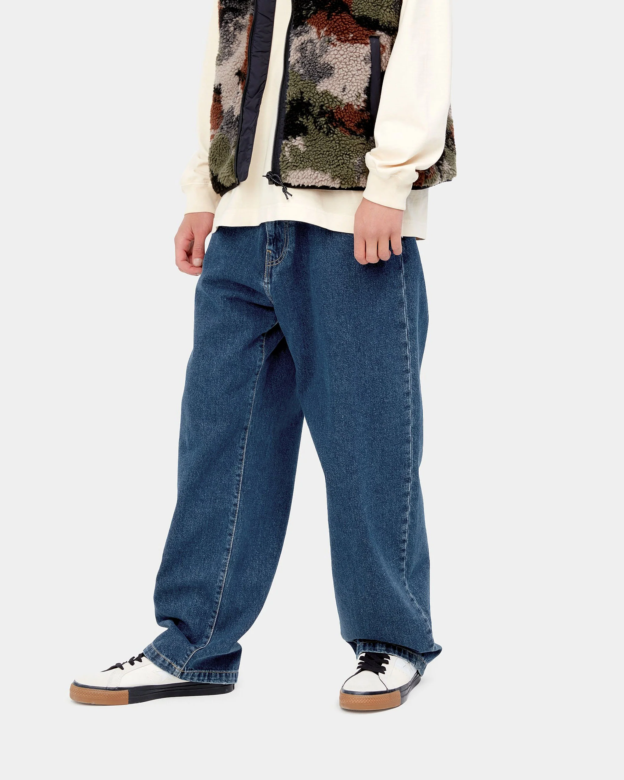 Carhartt WIP Landon Pant Loose Fit Mens Jeans - Blue Stone Washed - Image 3