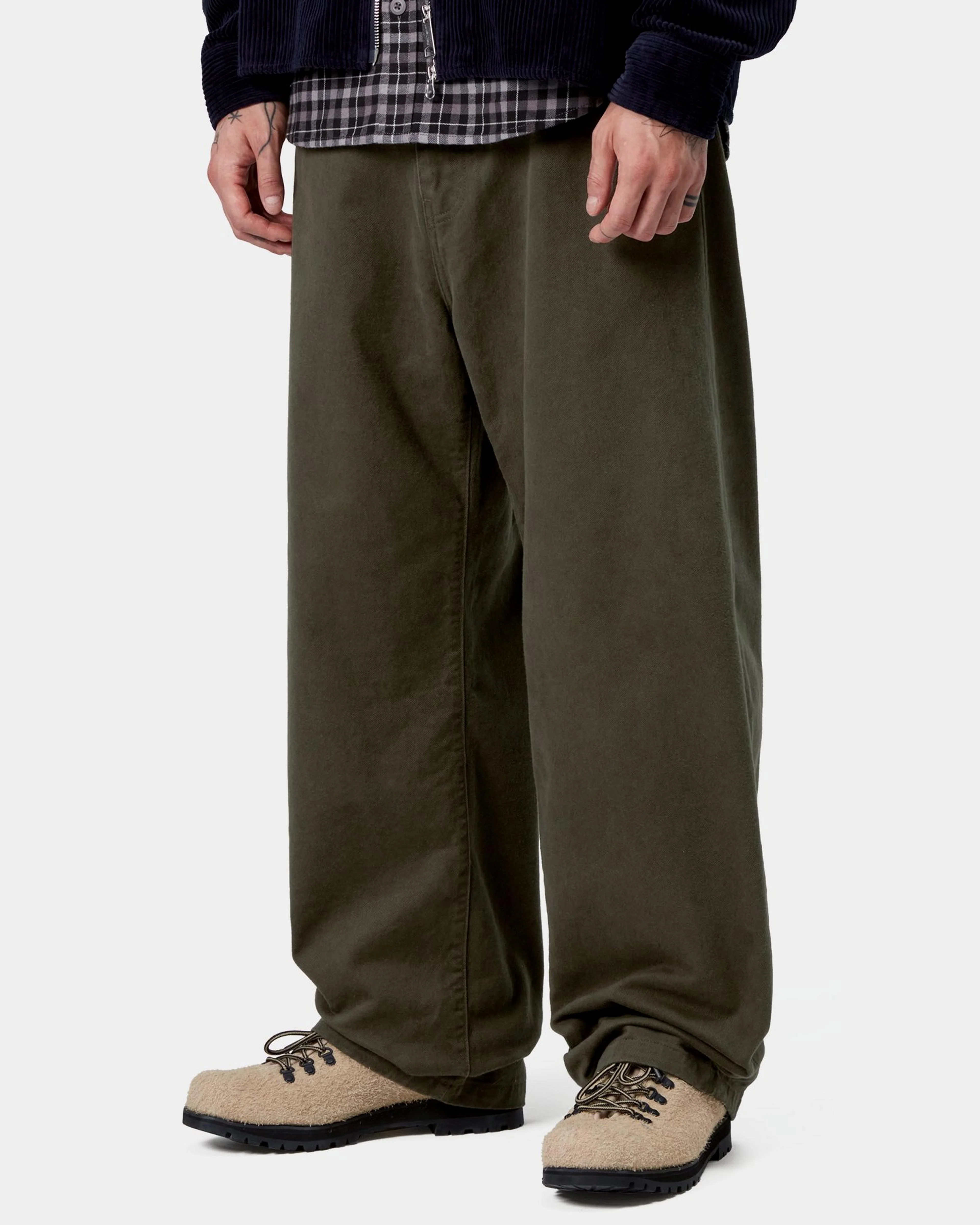 Carhartt WIP Landon Pant Loose Fit Trousers - Cypress Rinsed - Image 3