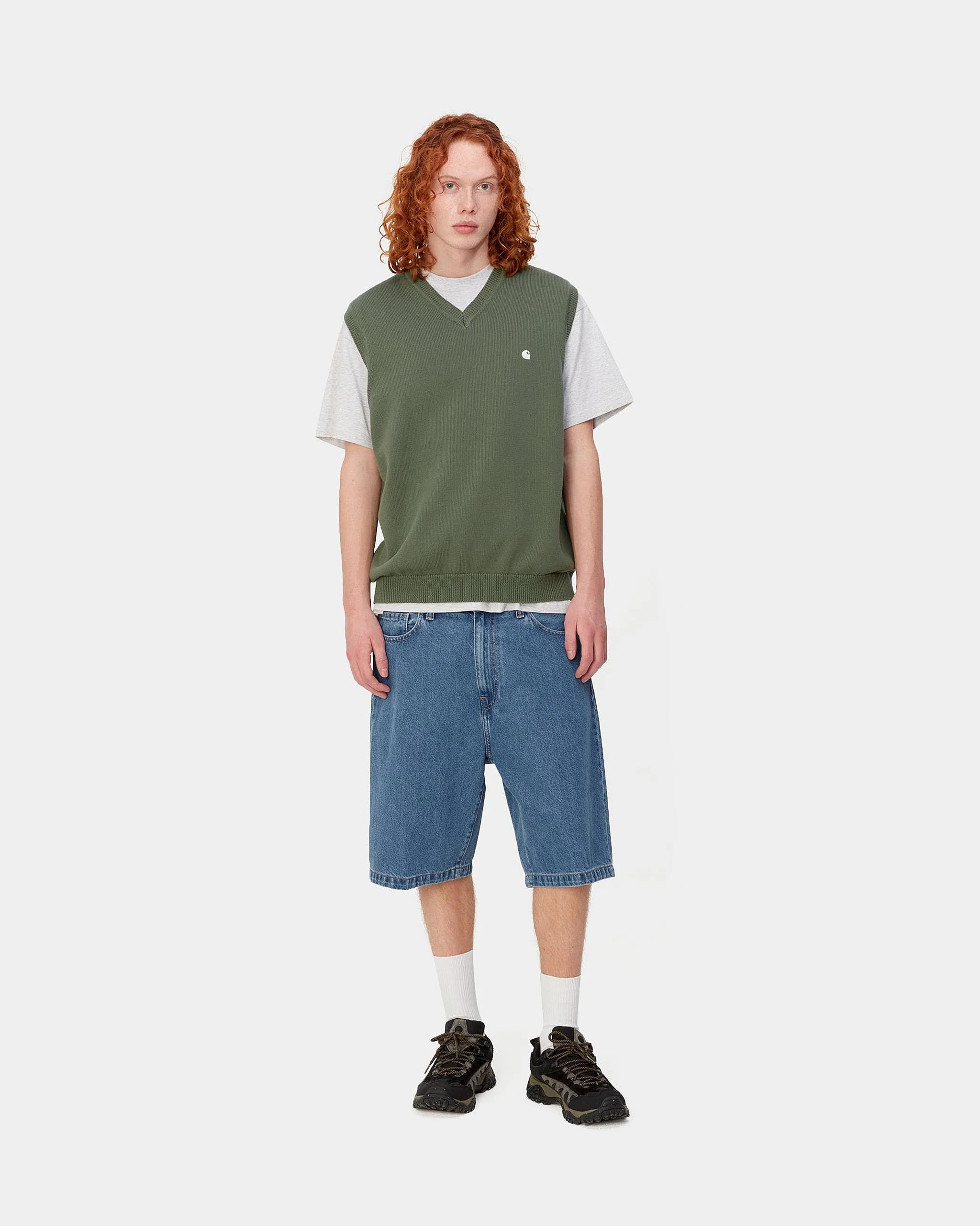 Carhartt WIP Landon Shorts - Blue Heavy Stone Washed - Image 5