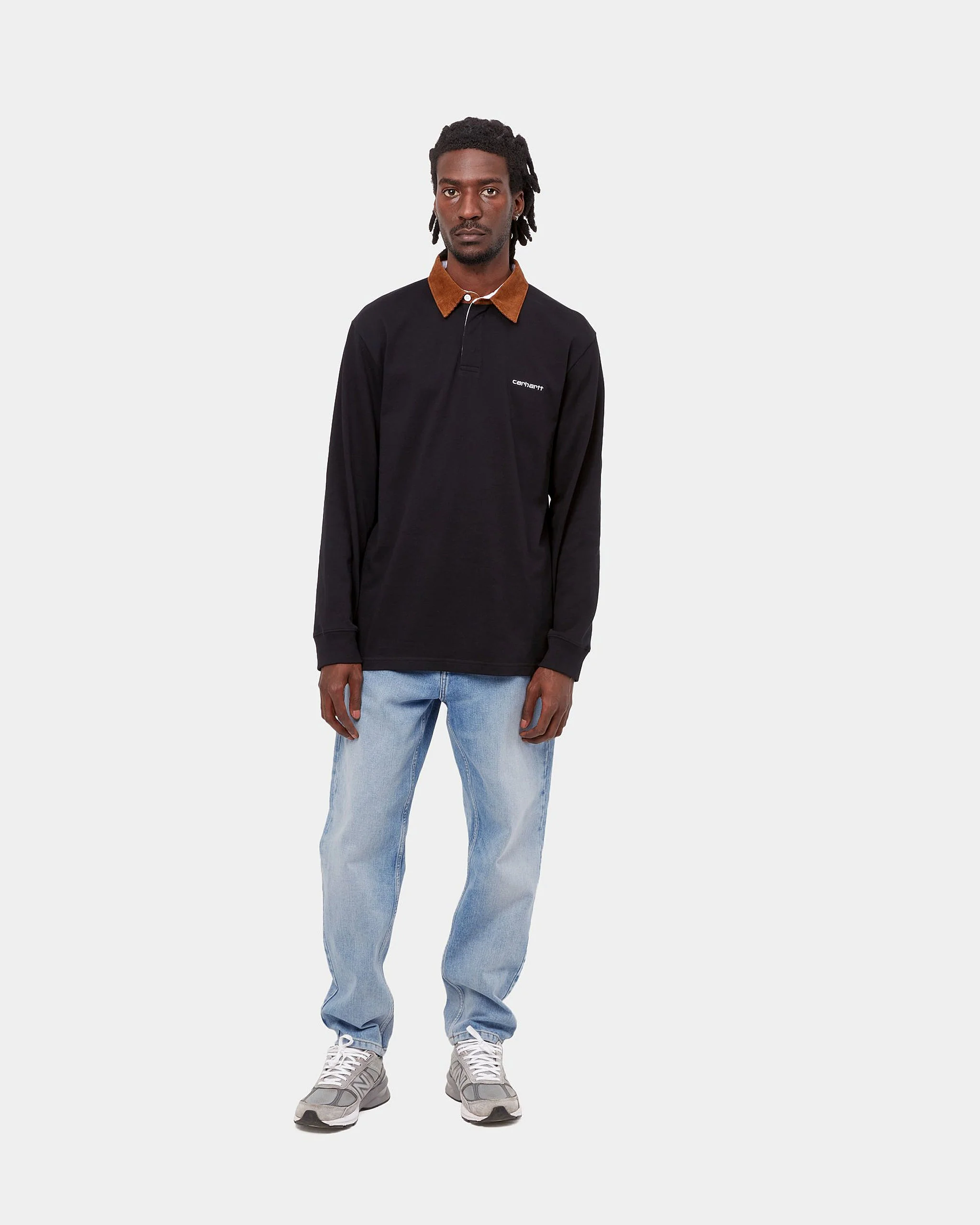 Carhartt WIP Newel Pant Relaxed Tapered Mens Jeans - Blue Light Used Wash - Image 4