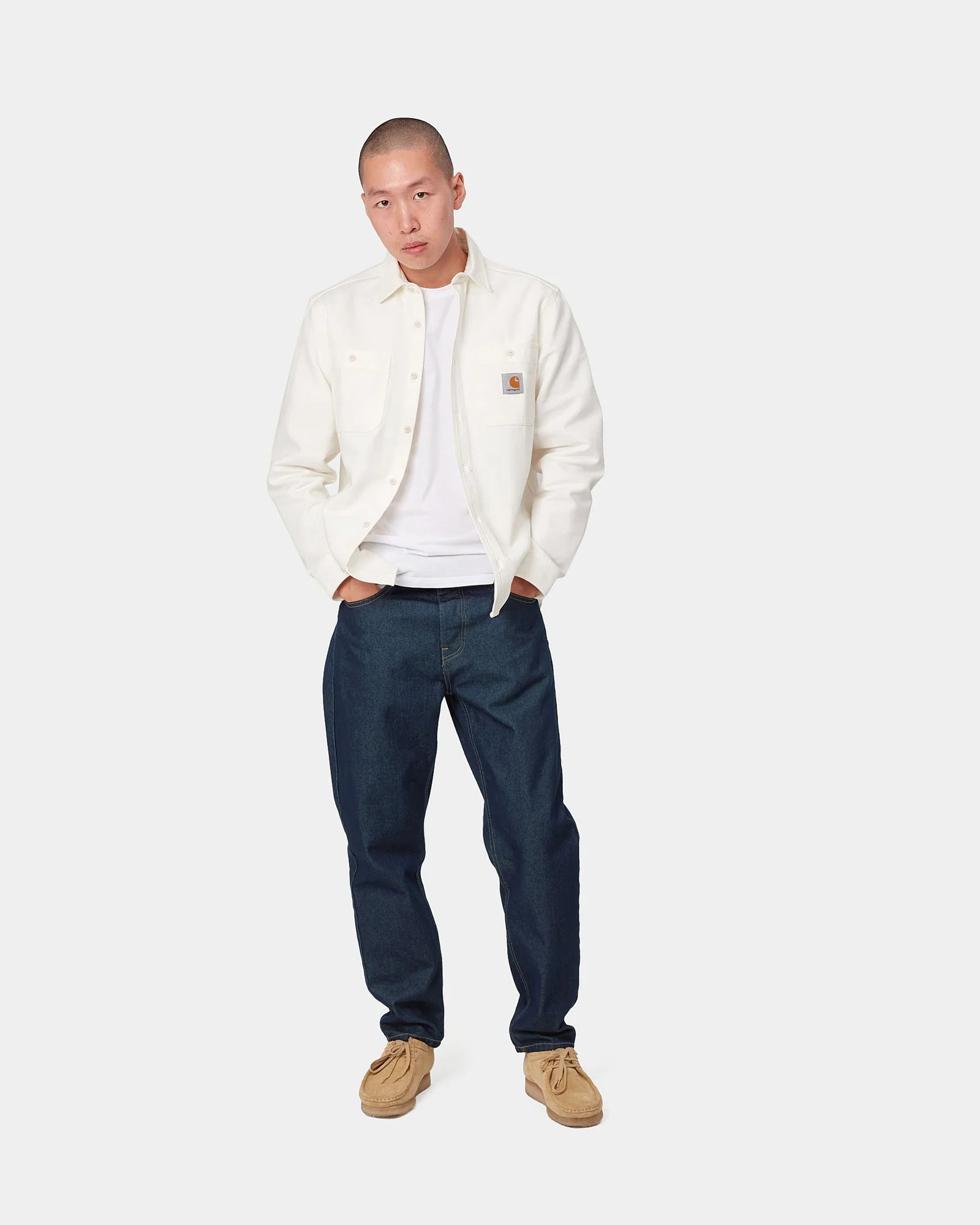 Carhartt WIP Newel Pant Relaxed Tapered Mens Jeans - Blue One Wash - Image 4