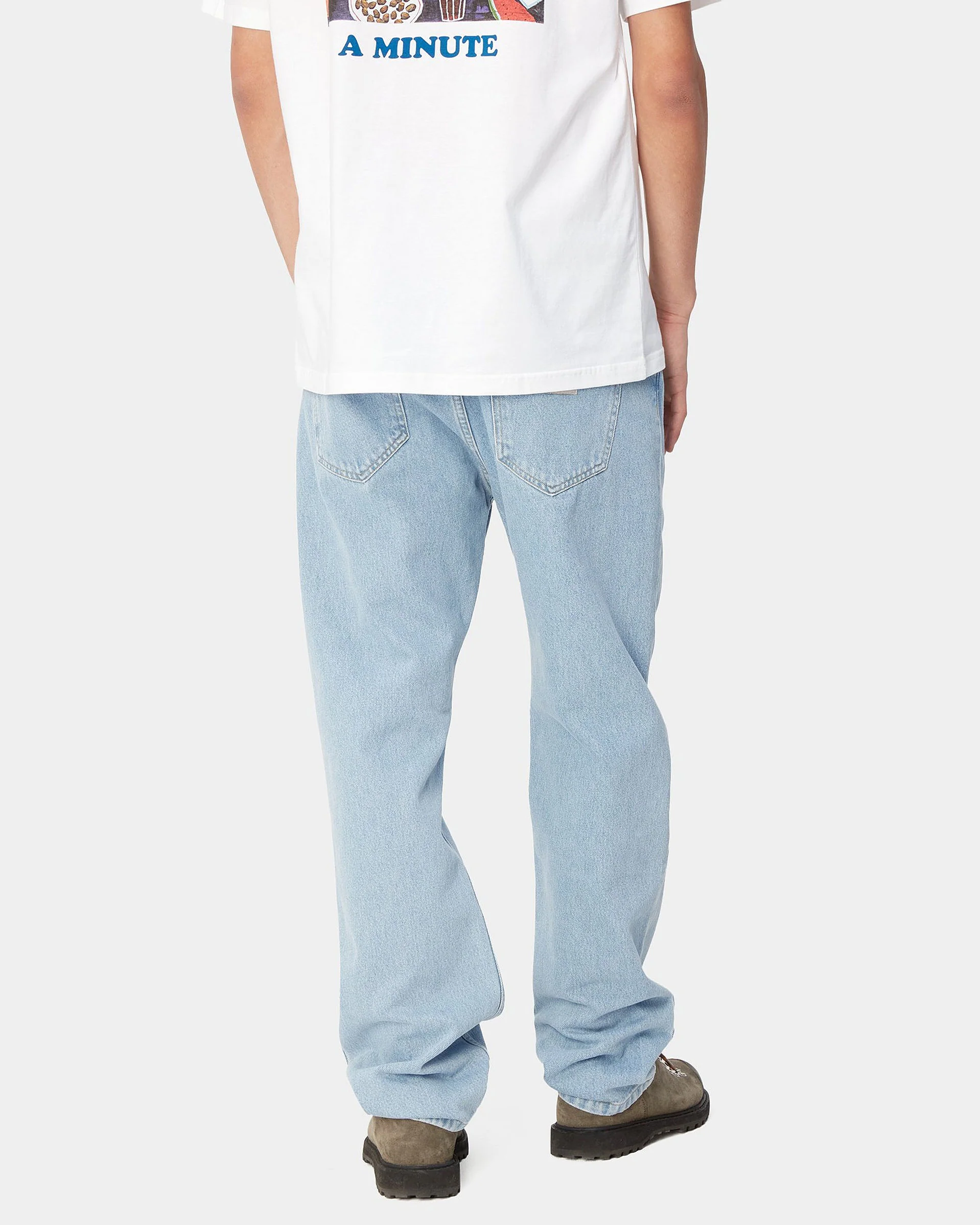 Carhartt WIP Nolan Pant Relaxed Straight Mens Jeans - Blue Bleached - Image 2