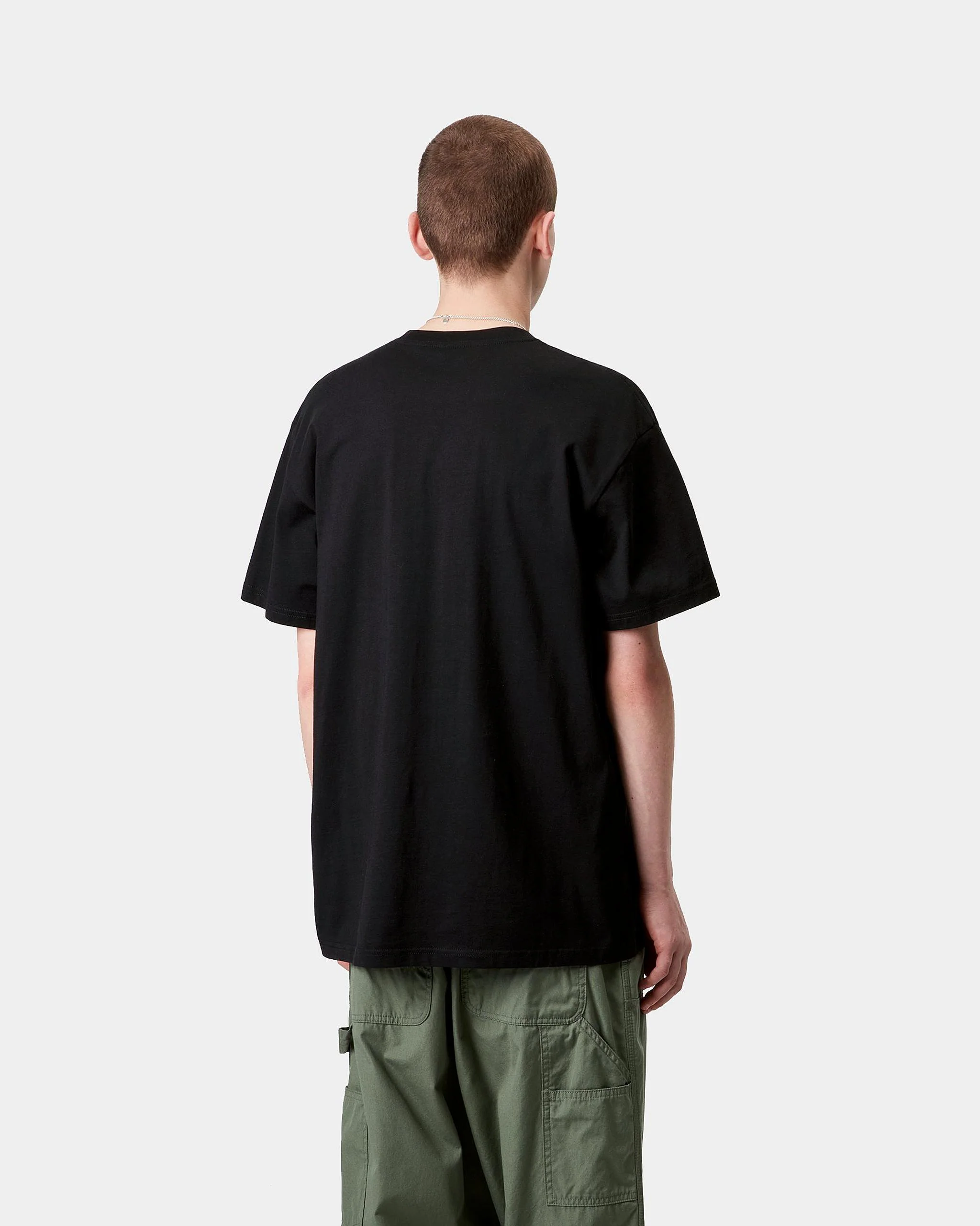 Carhartt WIP S/S Pocket Heart Tee - Black - Image 3