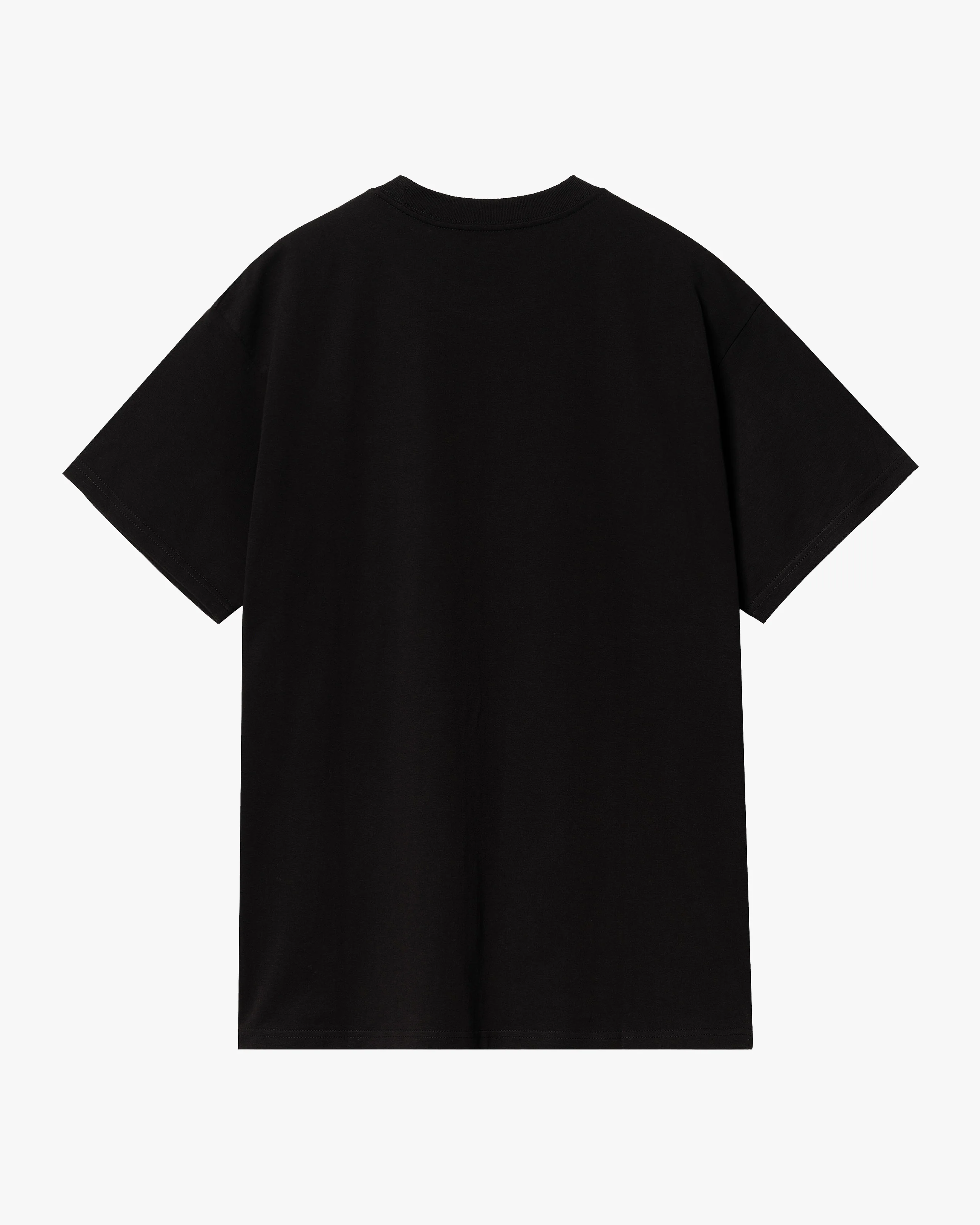 Carhartt WIP S/S Script Embroidery Tee - Black / White - Image 5
