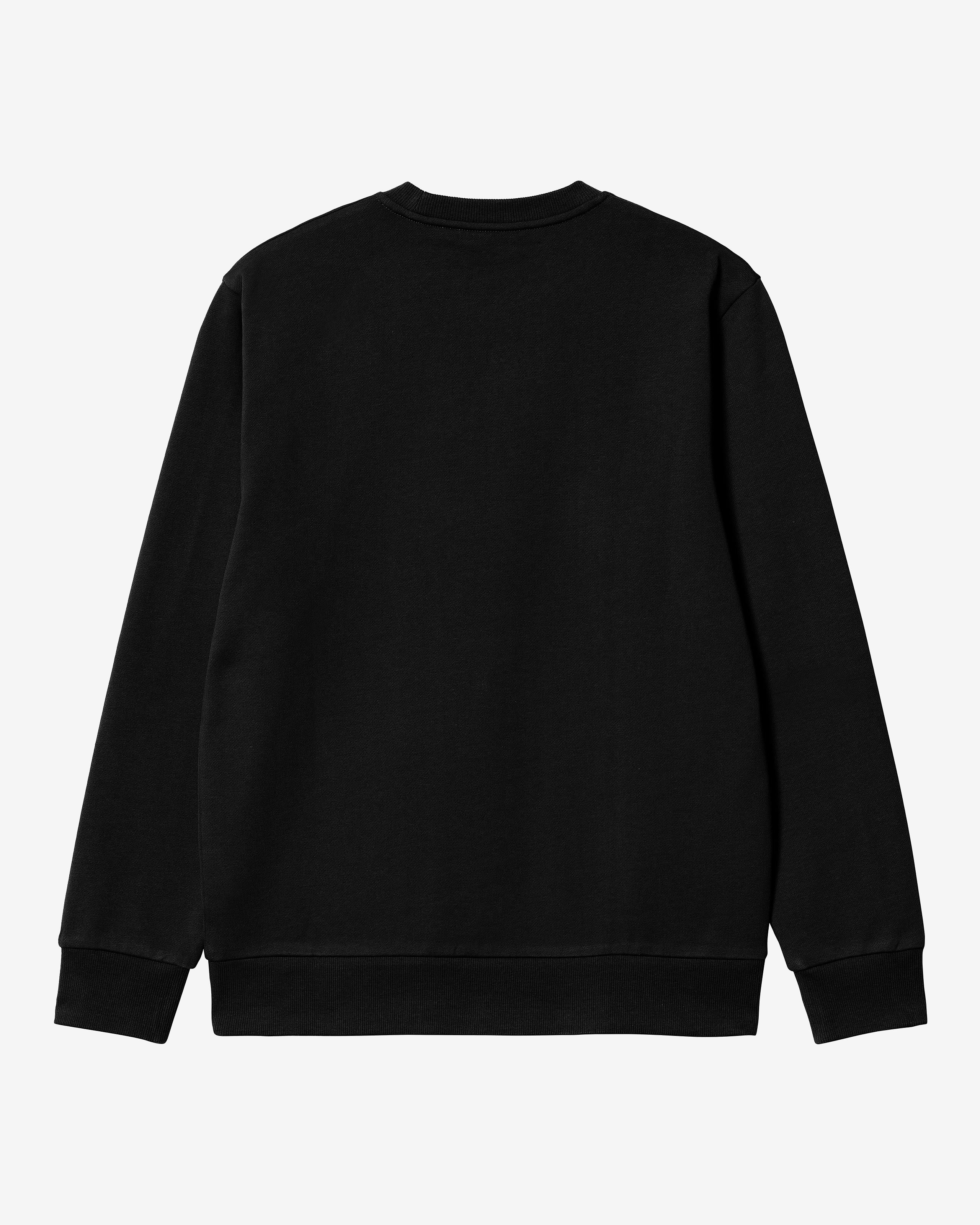 Carhartt WIP Script Embroidery Sweat - Black / White - Image 5