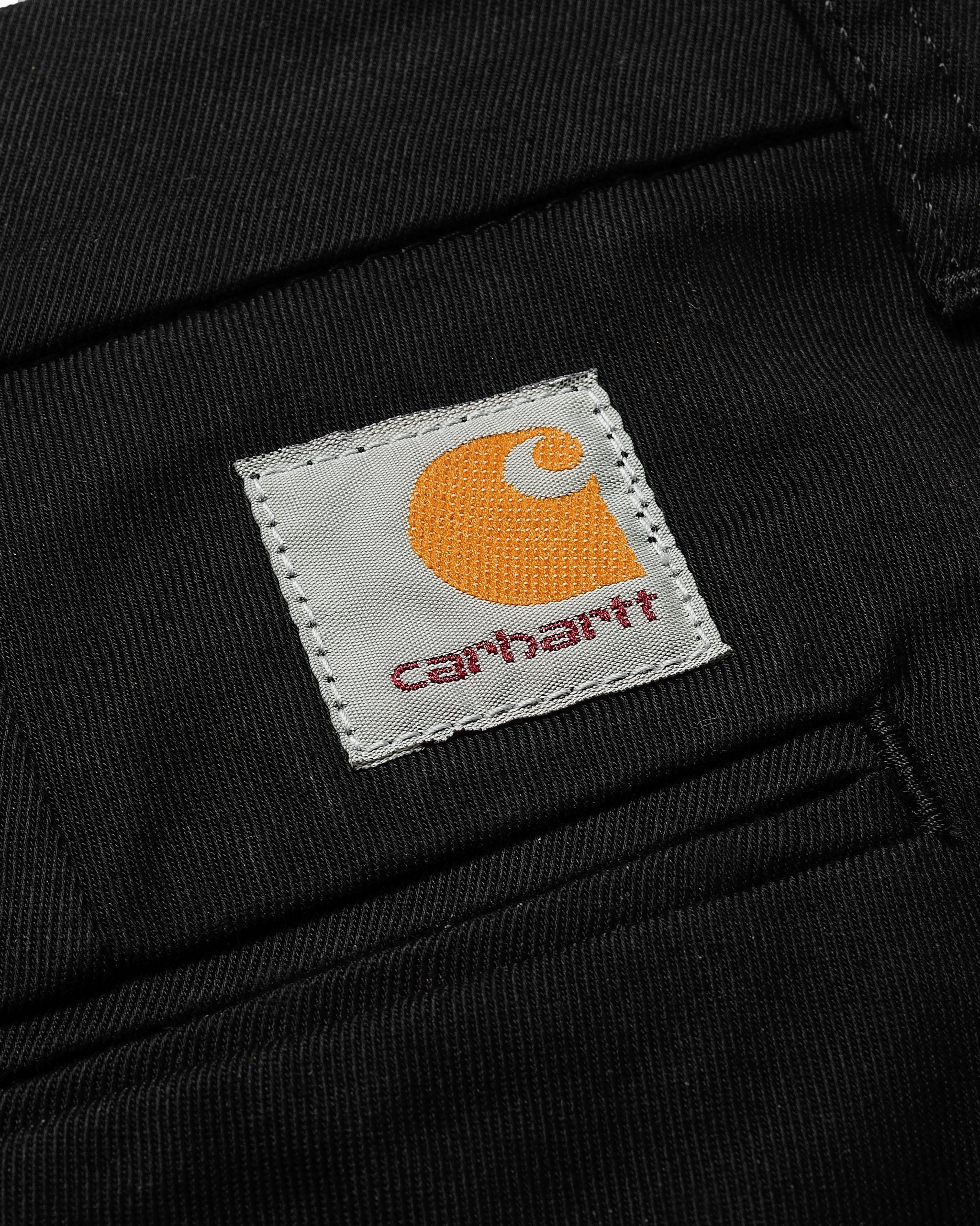 Carhartt WIP Sid Pant Slim Tapered Mens Chinos - Black Rinsed - Image 8
