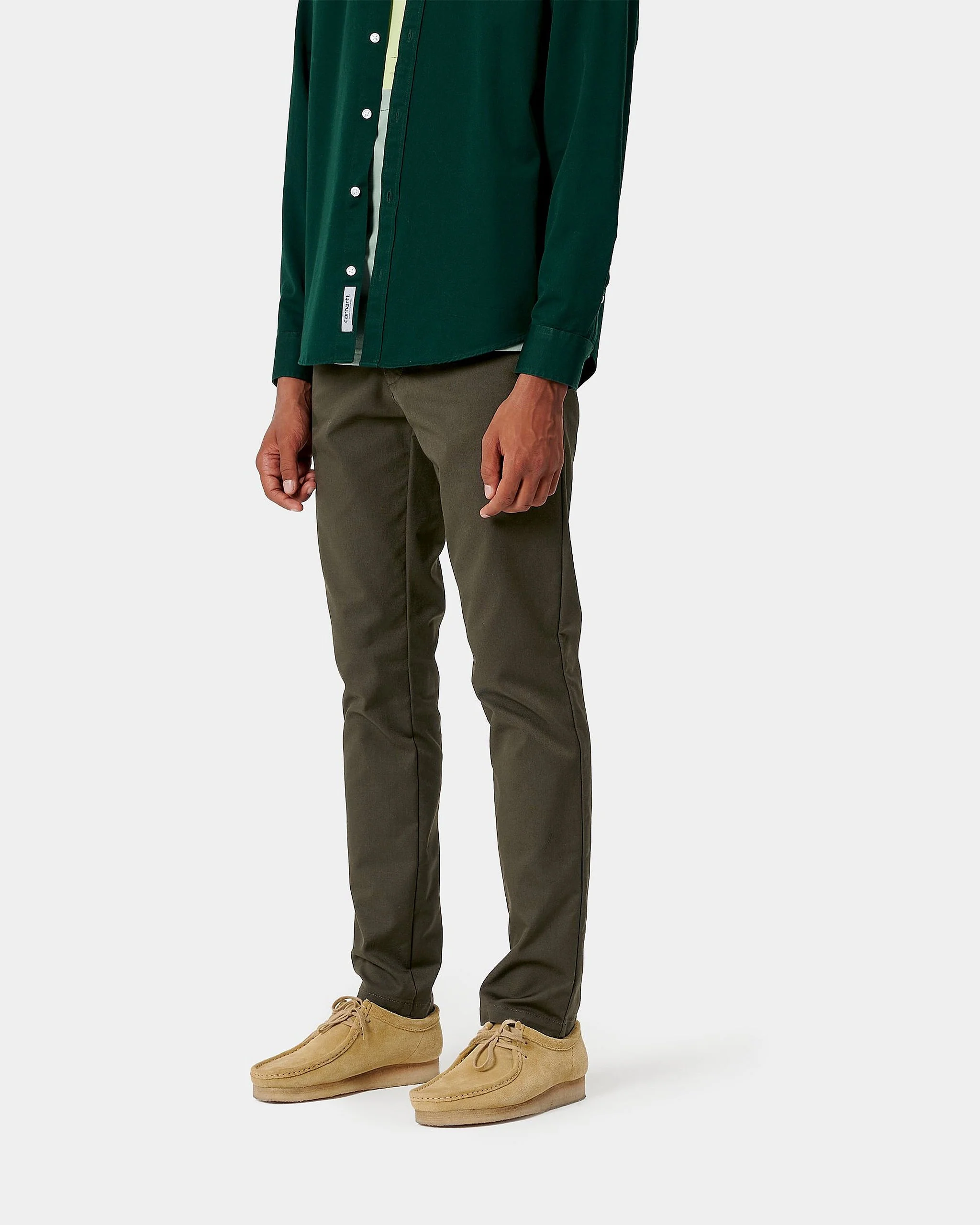 Carhartt WIP Sid Pant Slim Tapered Mens Chinos - Cypress Rinsed - Image 3