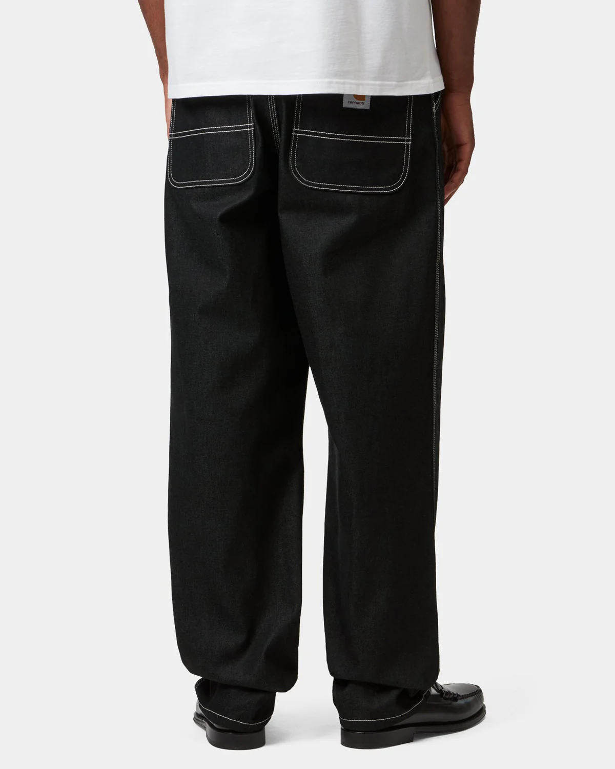 Carhartt WIP Simple Pant Loose Fit Mens Jeans - Black One Wash - Image 2