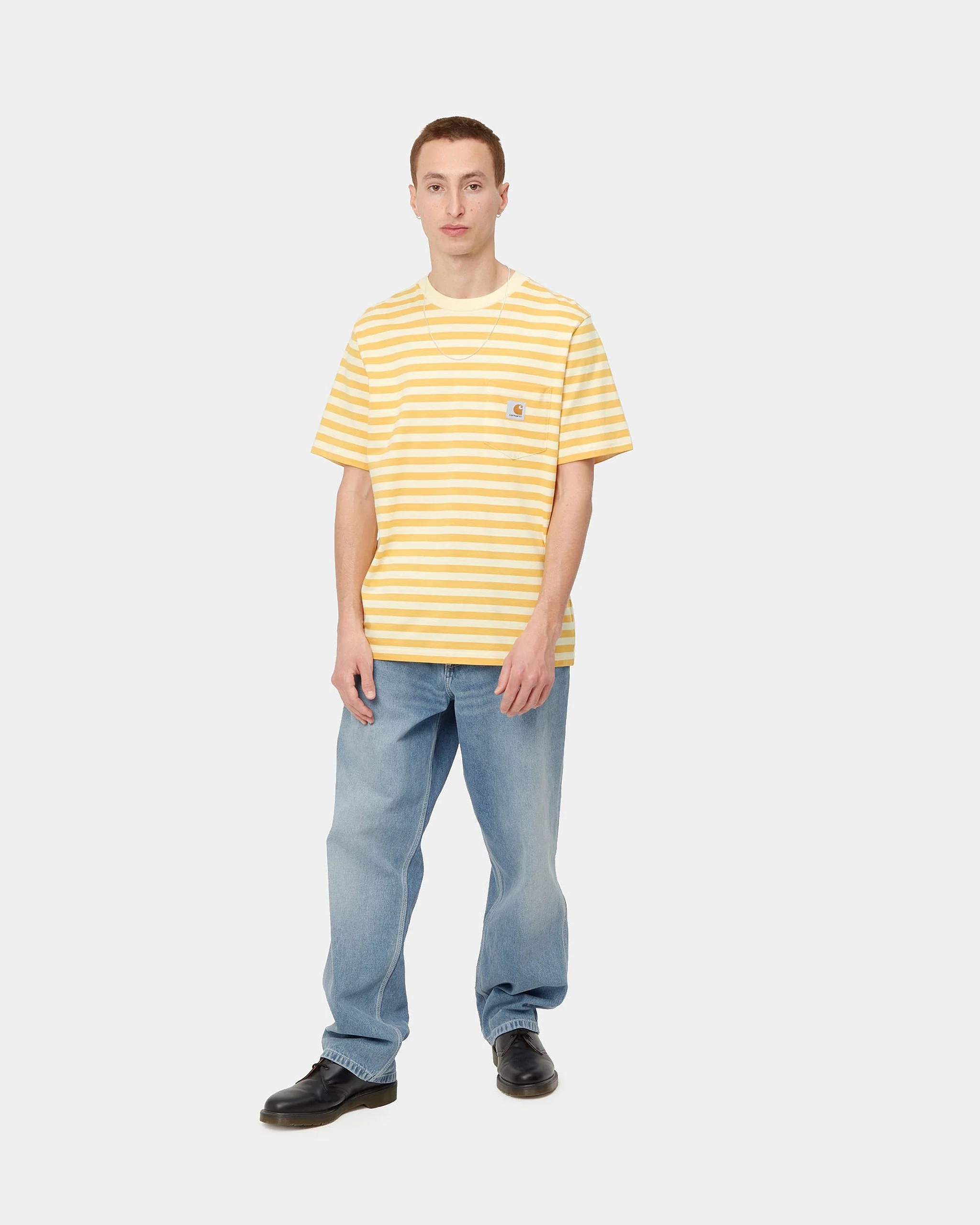 Carhartt WIP Simple Pant Loose Fit Mens Jeans - Blue Light True Washed - Image 4