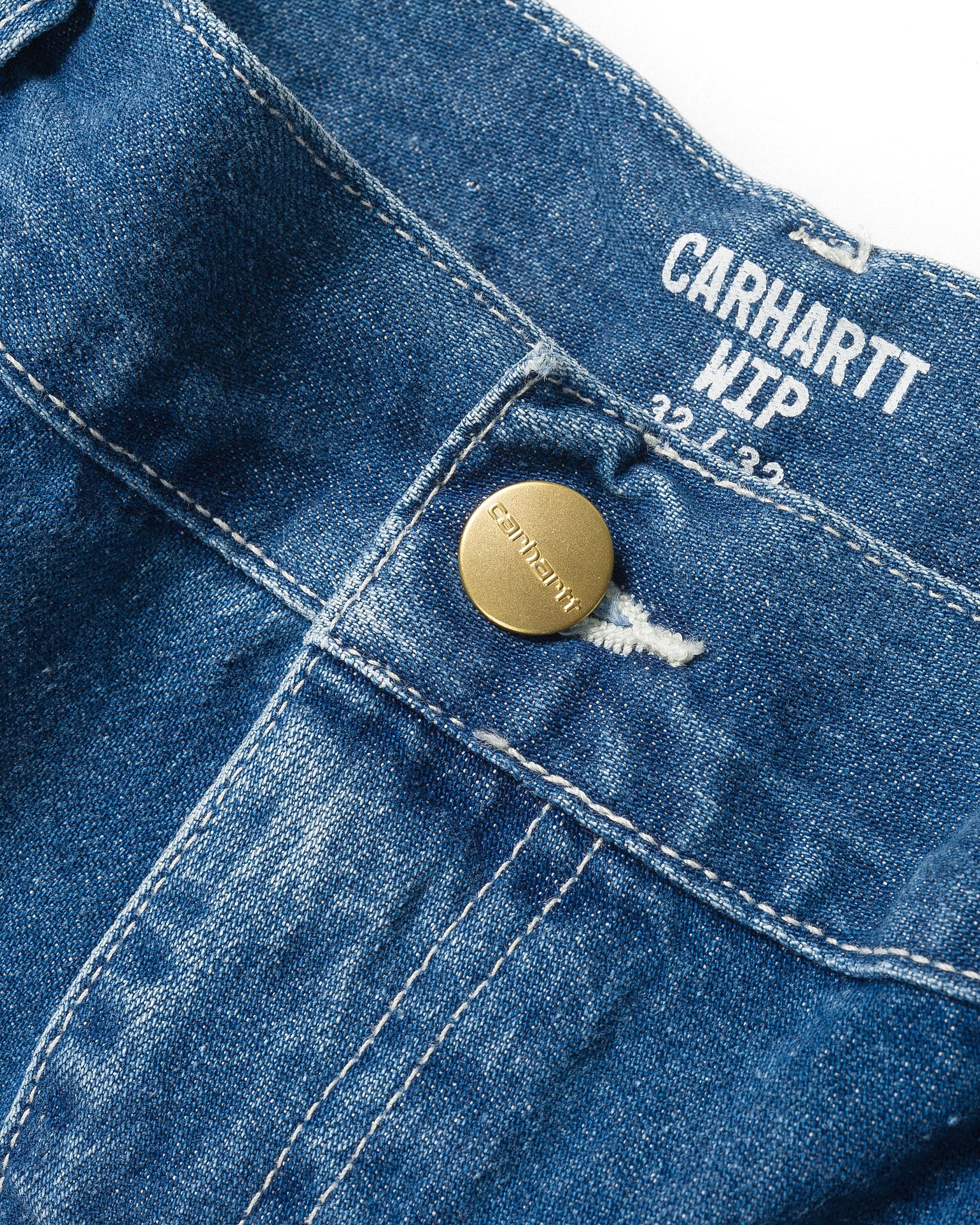 Carhartt WIP Simple Pant Loose Fit Mens Jeans - Blue Stone Washed - Image 7