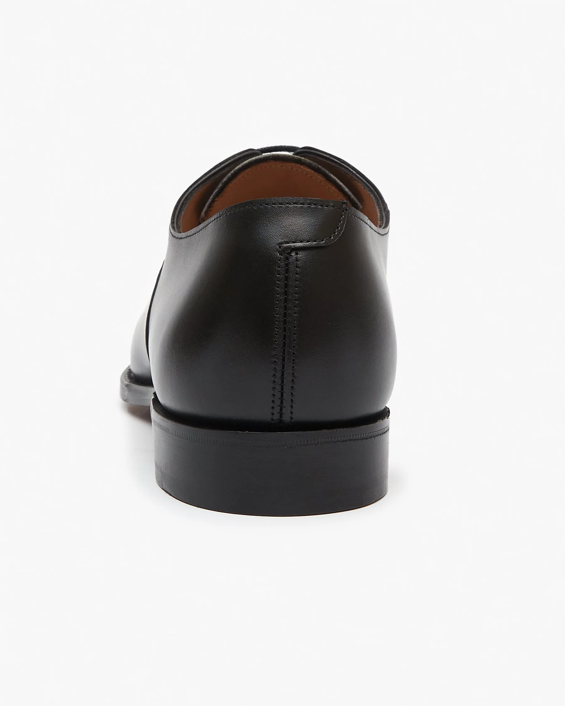 Cheaney Alfred Capped Oxford Shoe - Black Calf Leather - Image 5