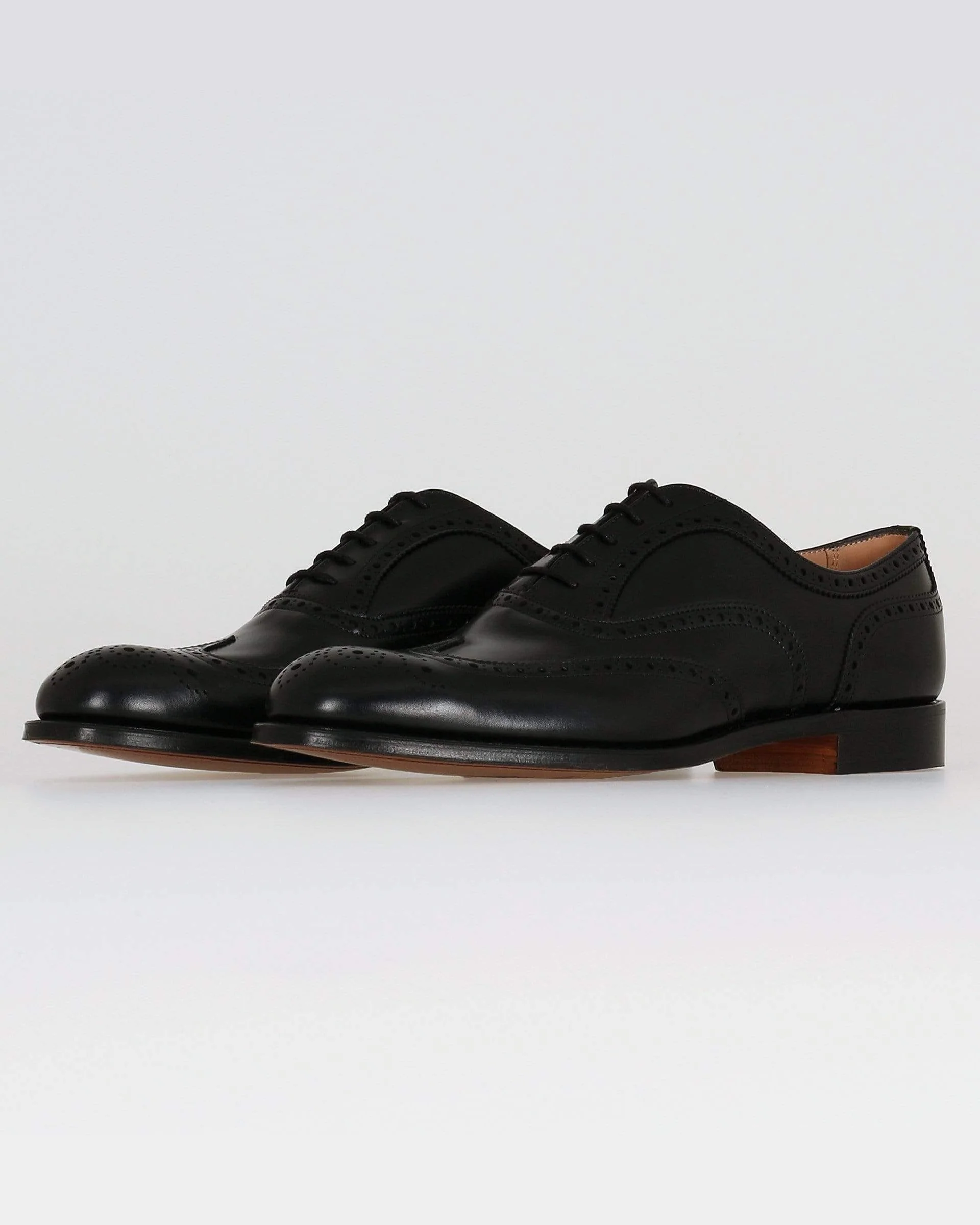 Cheaney Arthur III Oxford Brogue - Black Calf Leather - Image 3