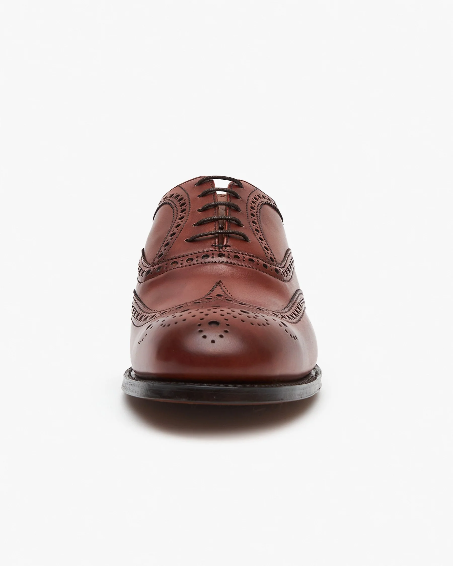 Cheaney Arthur III Oxford Brogue - Dark Leaf Burnished Calf Leather - Image 4