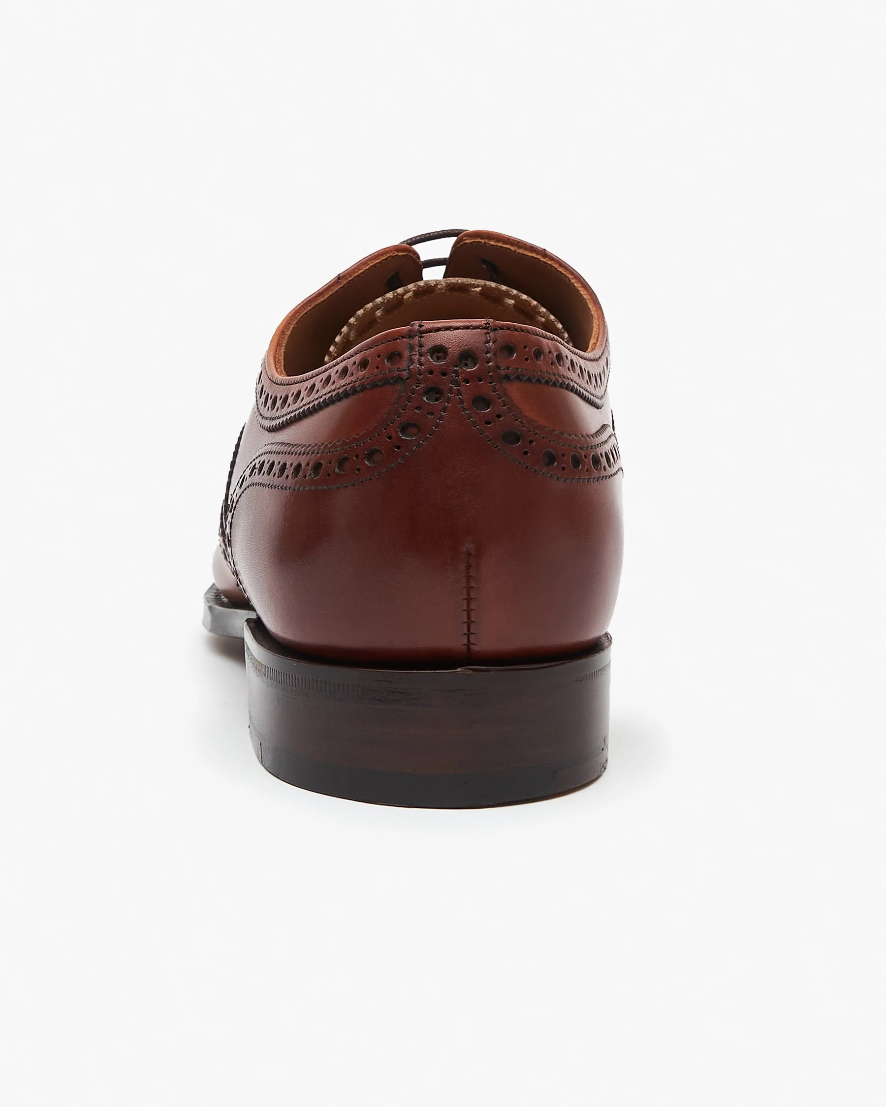 Cheaney Arthur III Oxford Brogue - Dark Leaf Burnished Calf Leather - Image 5