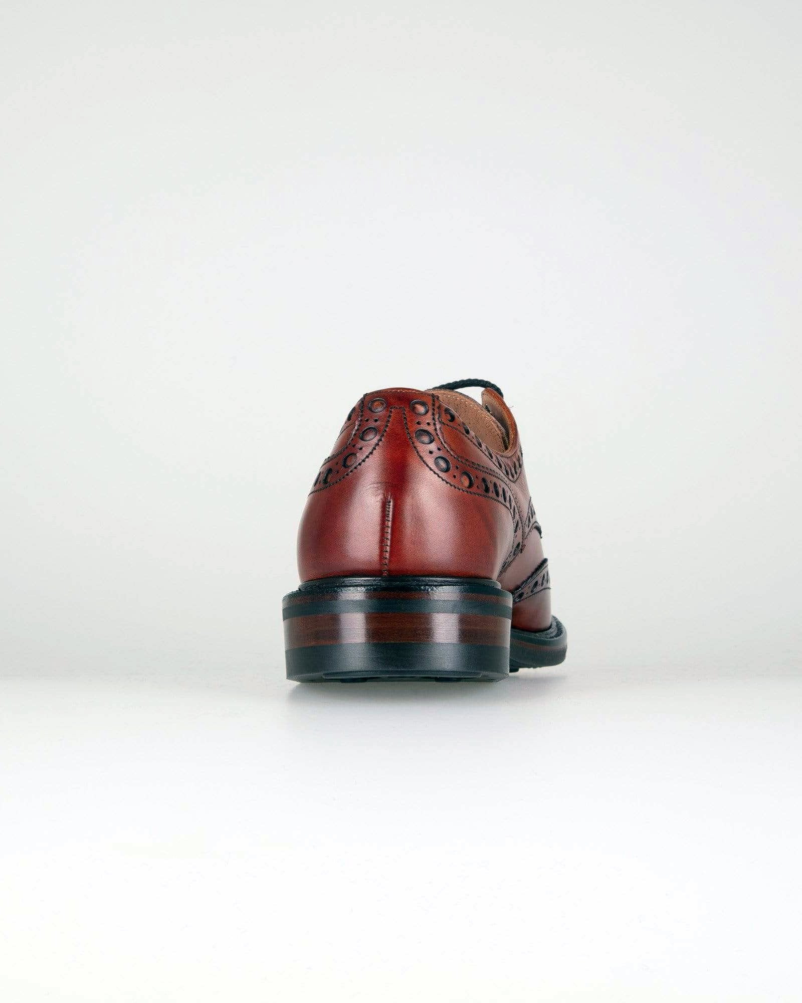 Cheaney Avon R Wingcap Derby Brogue - Dark Leaf Calf Leather / Dainite Rubber Sole - Image 5
