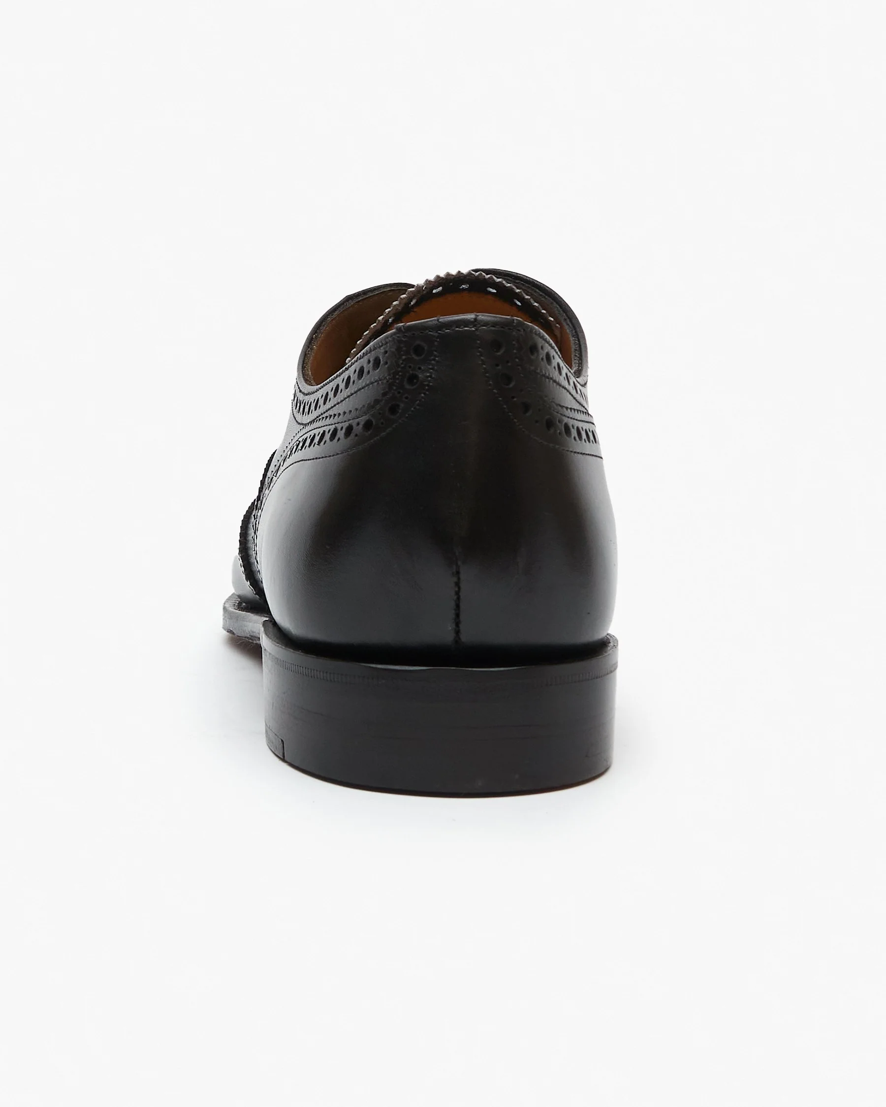 Cheaney Broad II Oxford Wingcap Brogue - Black Calf Leather - Image 5