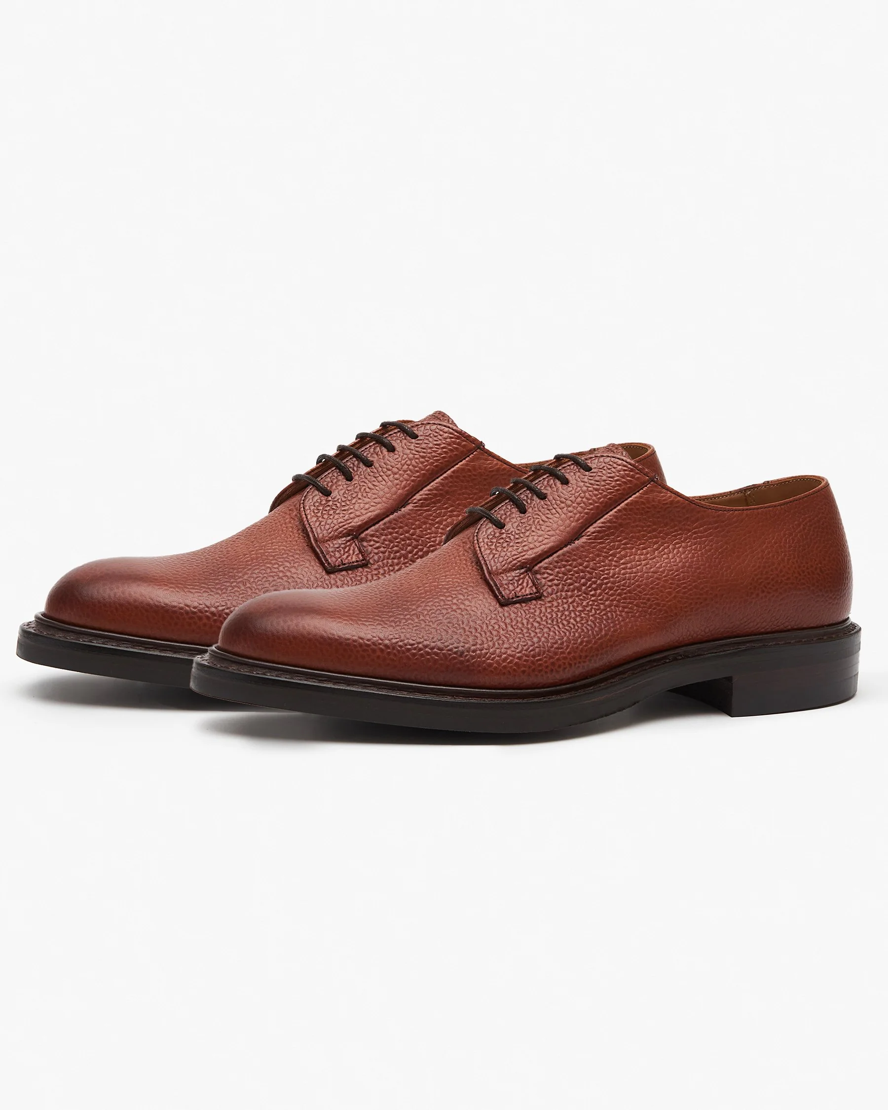 Cheaney Deal II R Derby Shoe - Mahogany Grain - Image 3
