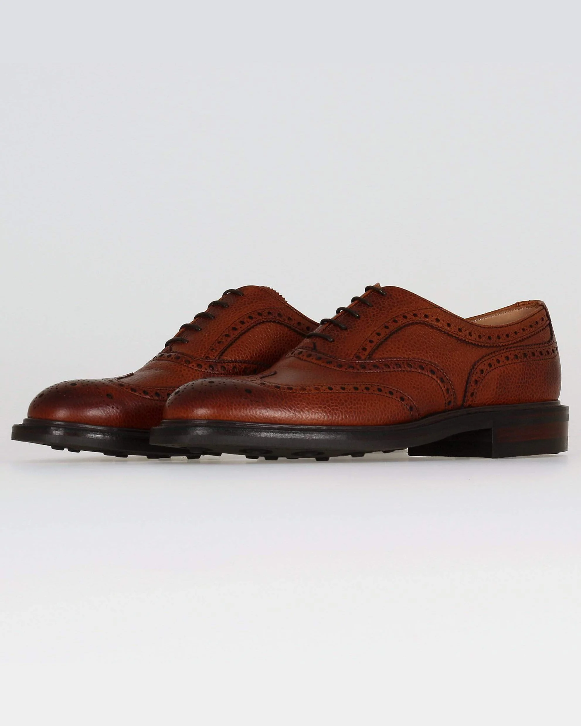 Cheaney Hythe II R Wingcap Oxford Brogue - Mahogany Grain Leather - Image 3