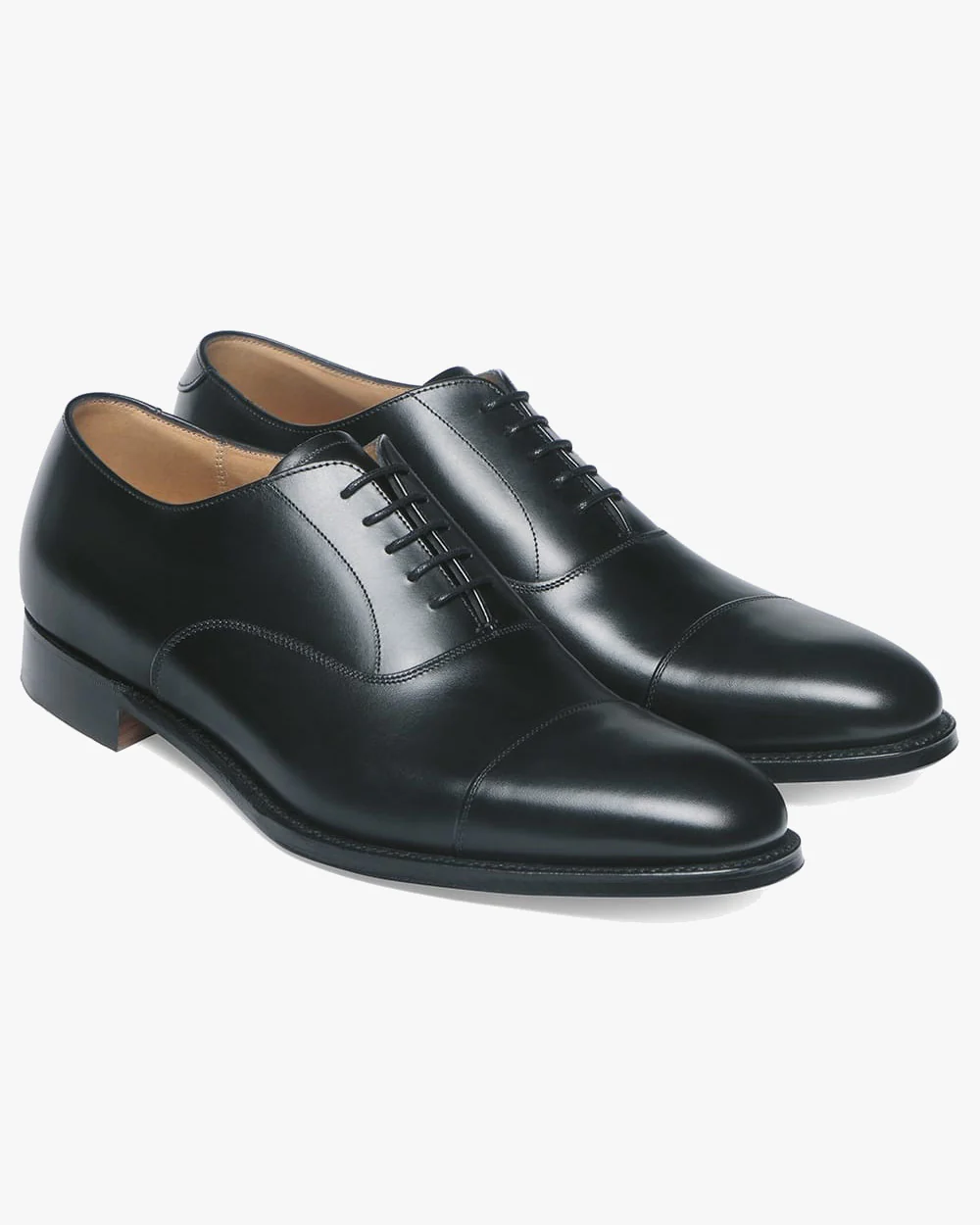 Cheaney Lime R Oxford Shoe - Black Calf Leather / Rubber Sole - Image 3