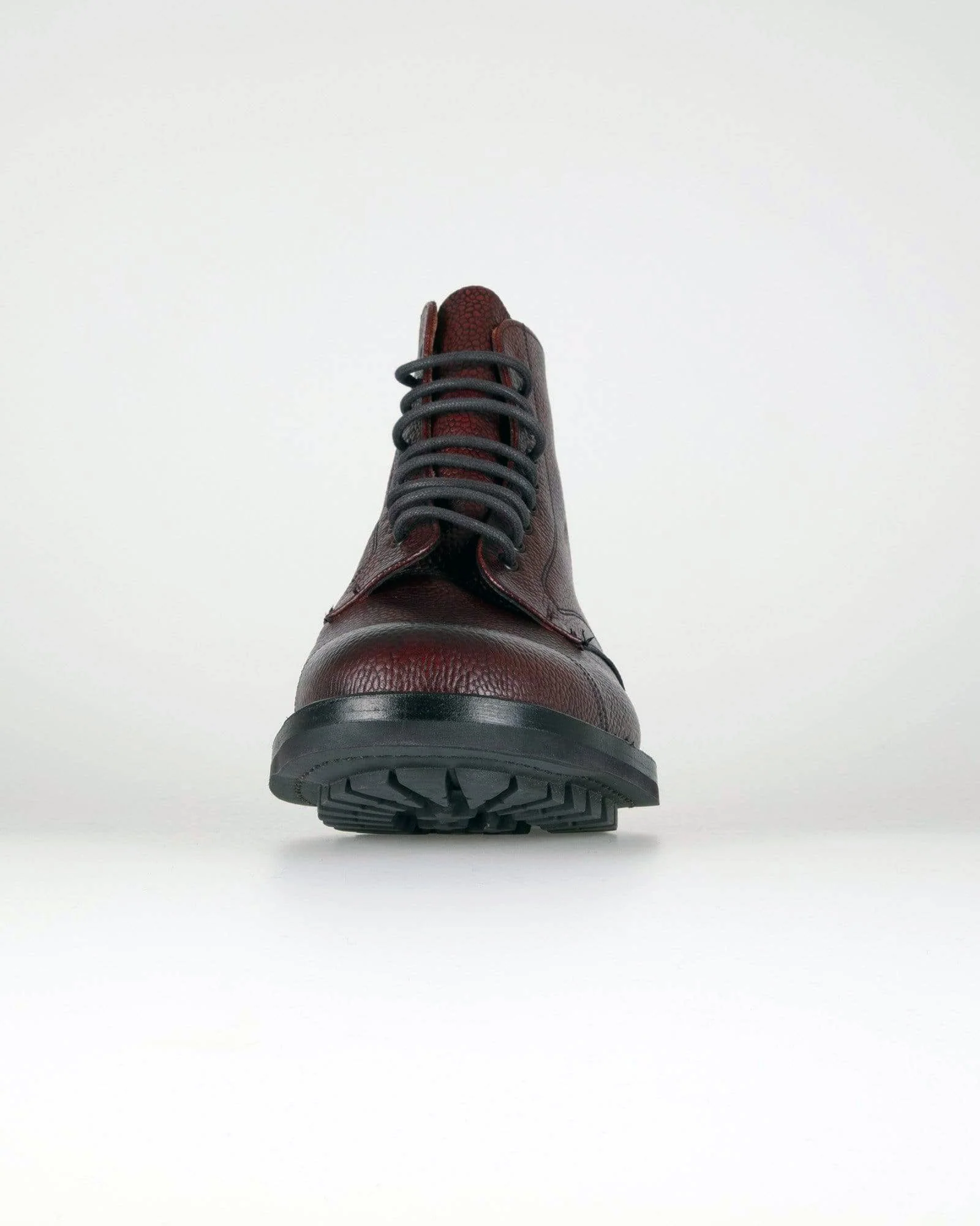 Cheaney Pennine II R Country Derby Boot - Burgundy Grain Leather - Image 5