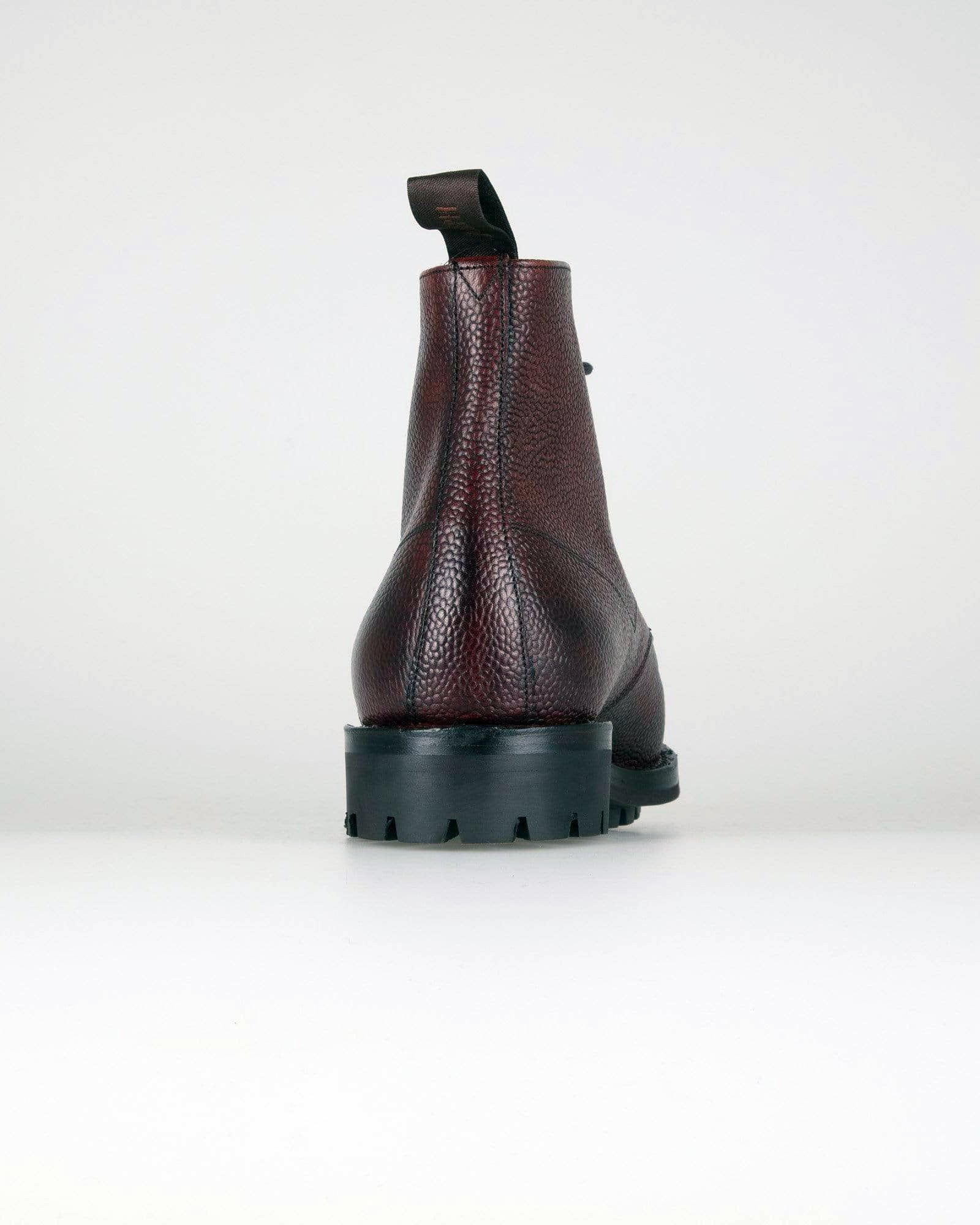 Cheaney Pennine II R Country Derby Boot - Burgundy Grain Leather - Image 6
