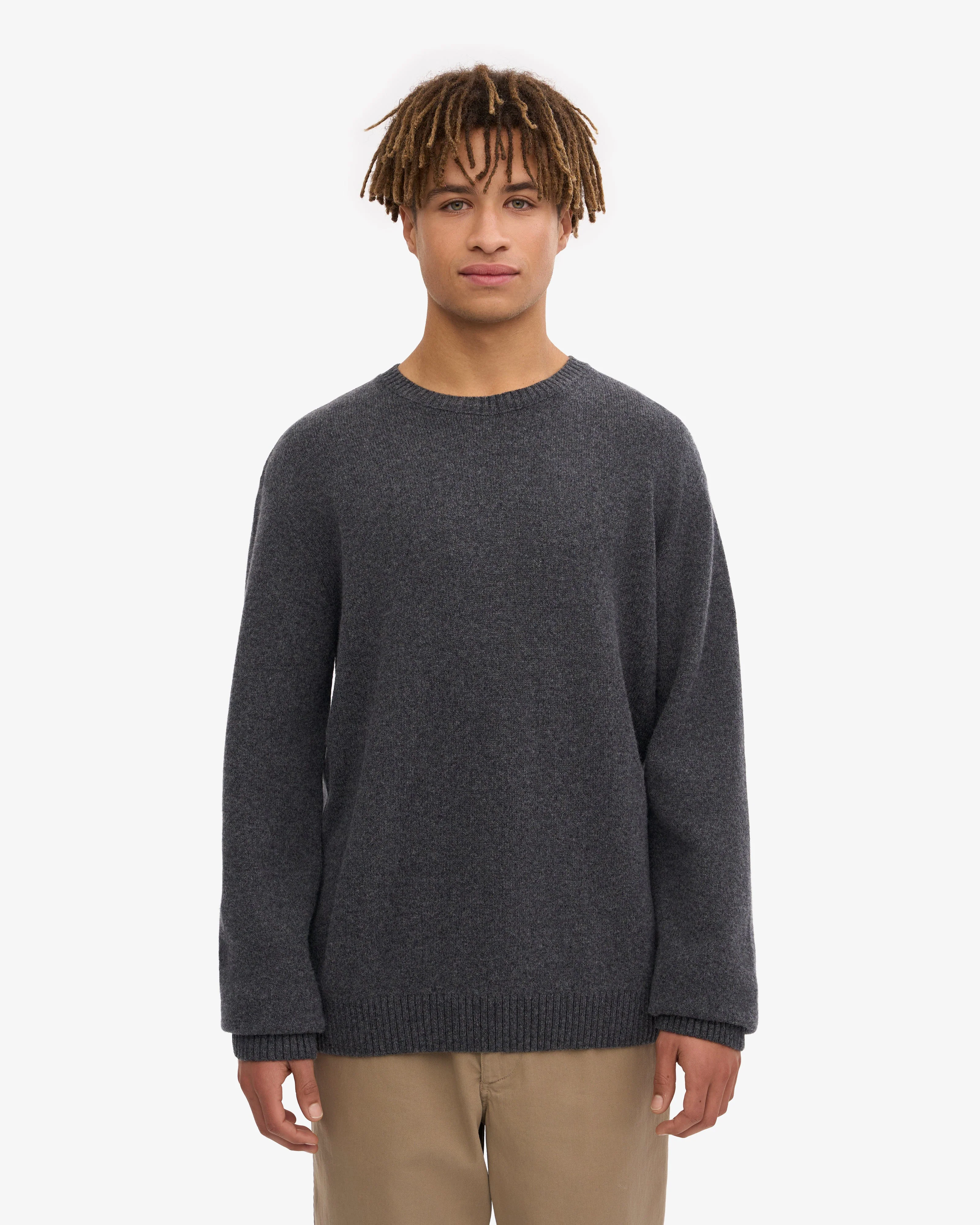 Colorful Standard Classic Merino Wool Crew Sweater - Lava Grey