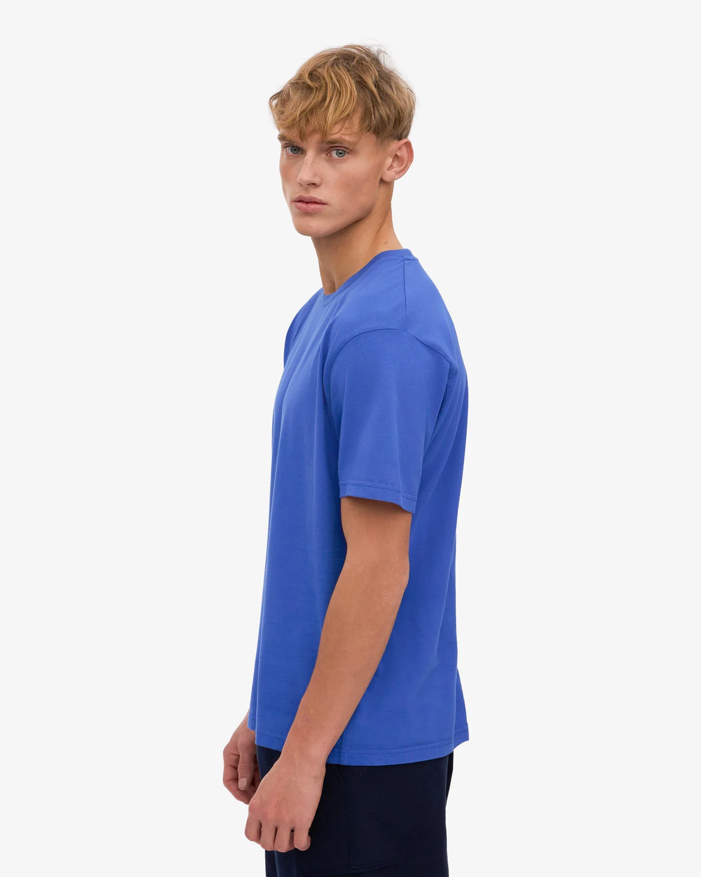 Colorful Standard Classic Organic Tee - Sapphire Blue - Image 3