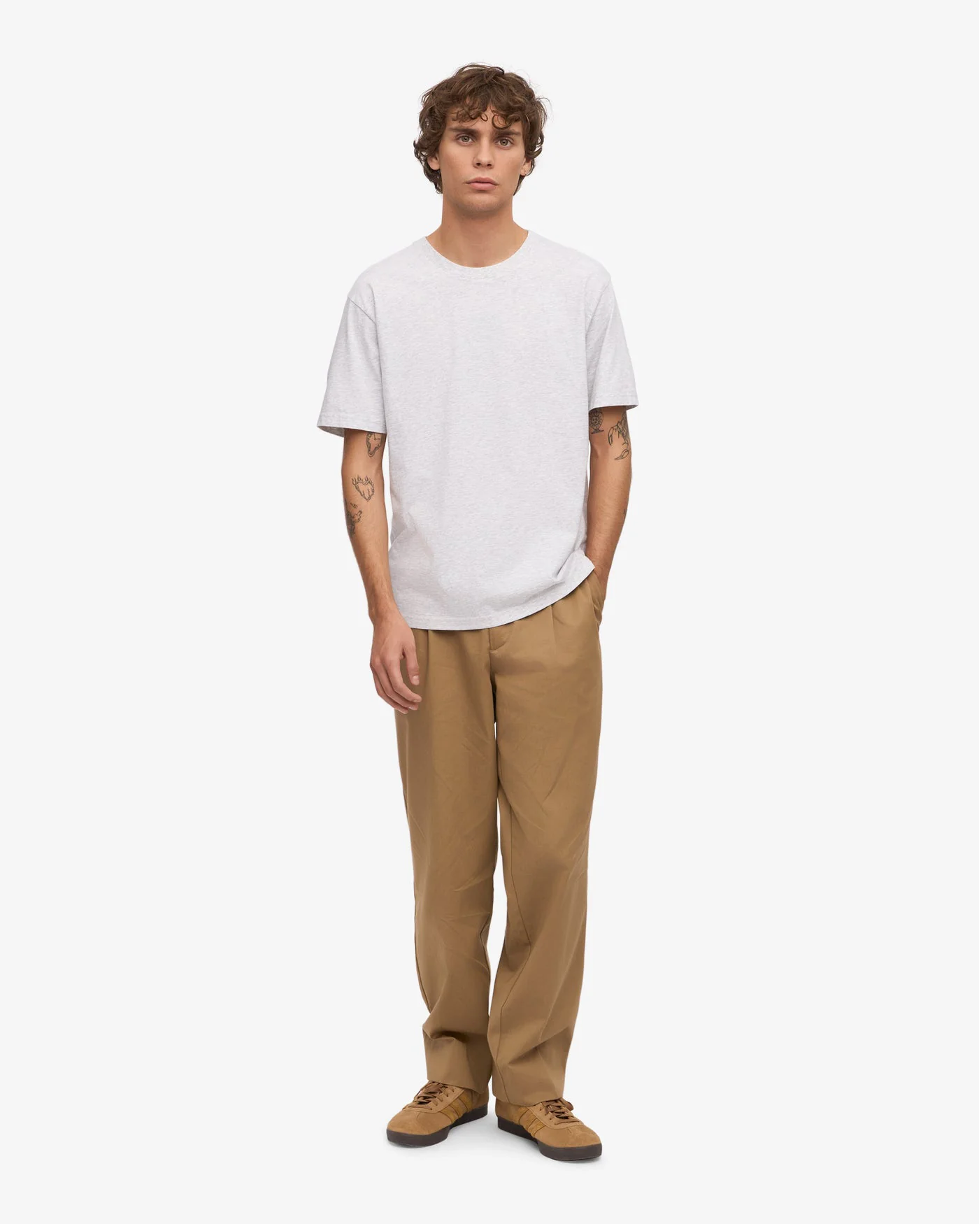 Colorful Standard Classic Organic Tee - Snow Melange - Image 5
