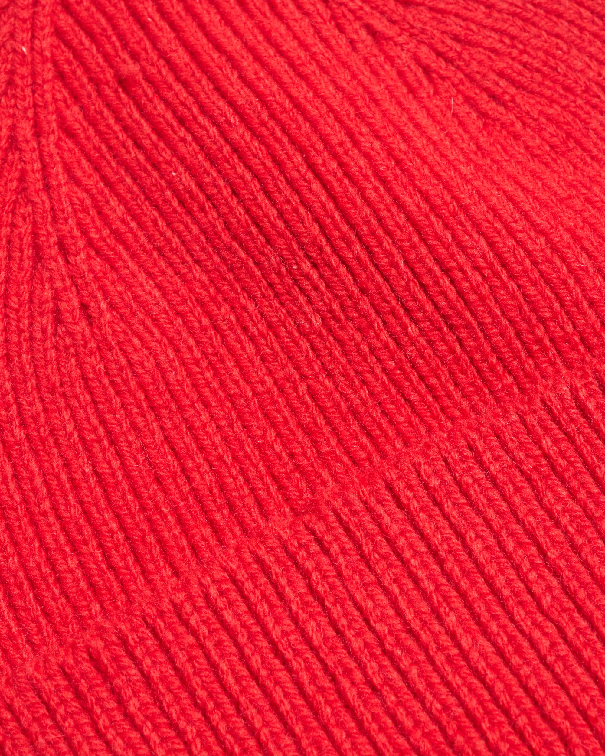 Colorful Standard Merino Wool Beanie - Red Tangerine - Image 2