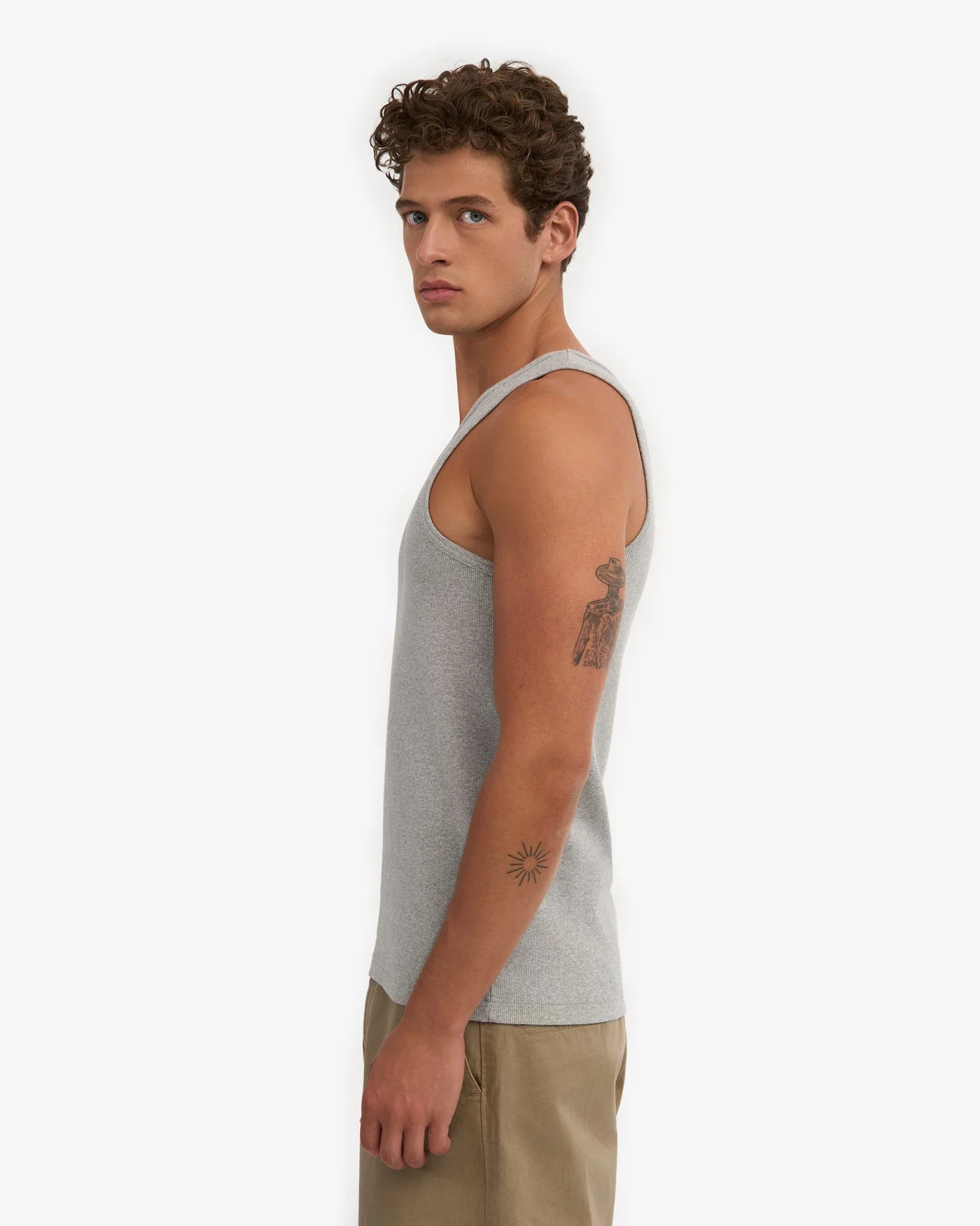 Colorful Standard Organic Rib Tank Top - Heather Grey - Image 2