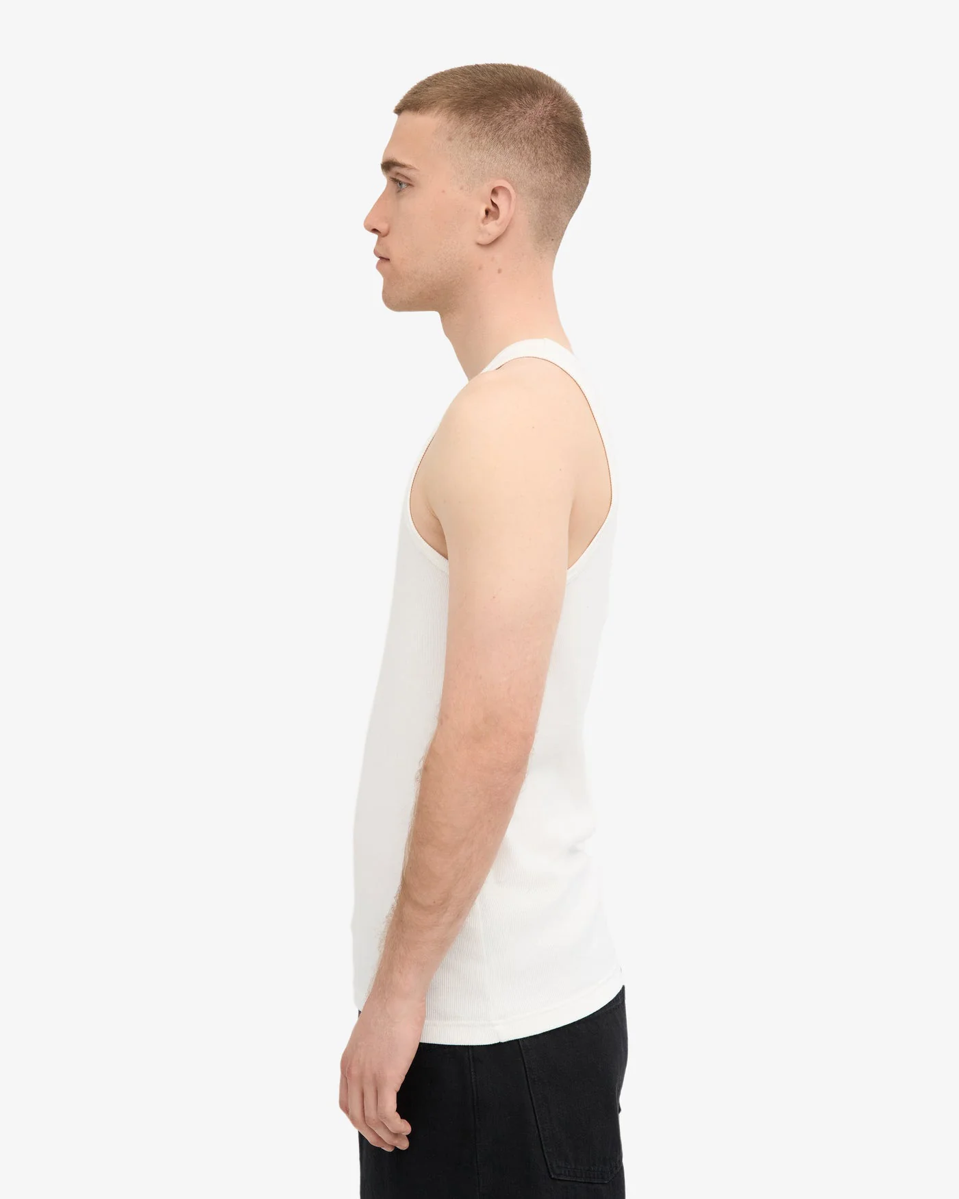 Colorful Standard Organic Rib Tank Top - Optical White - Image 3