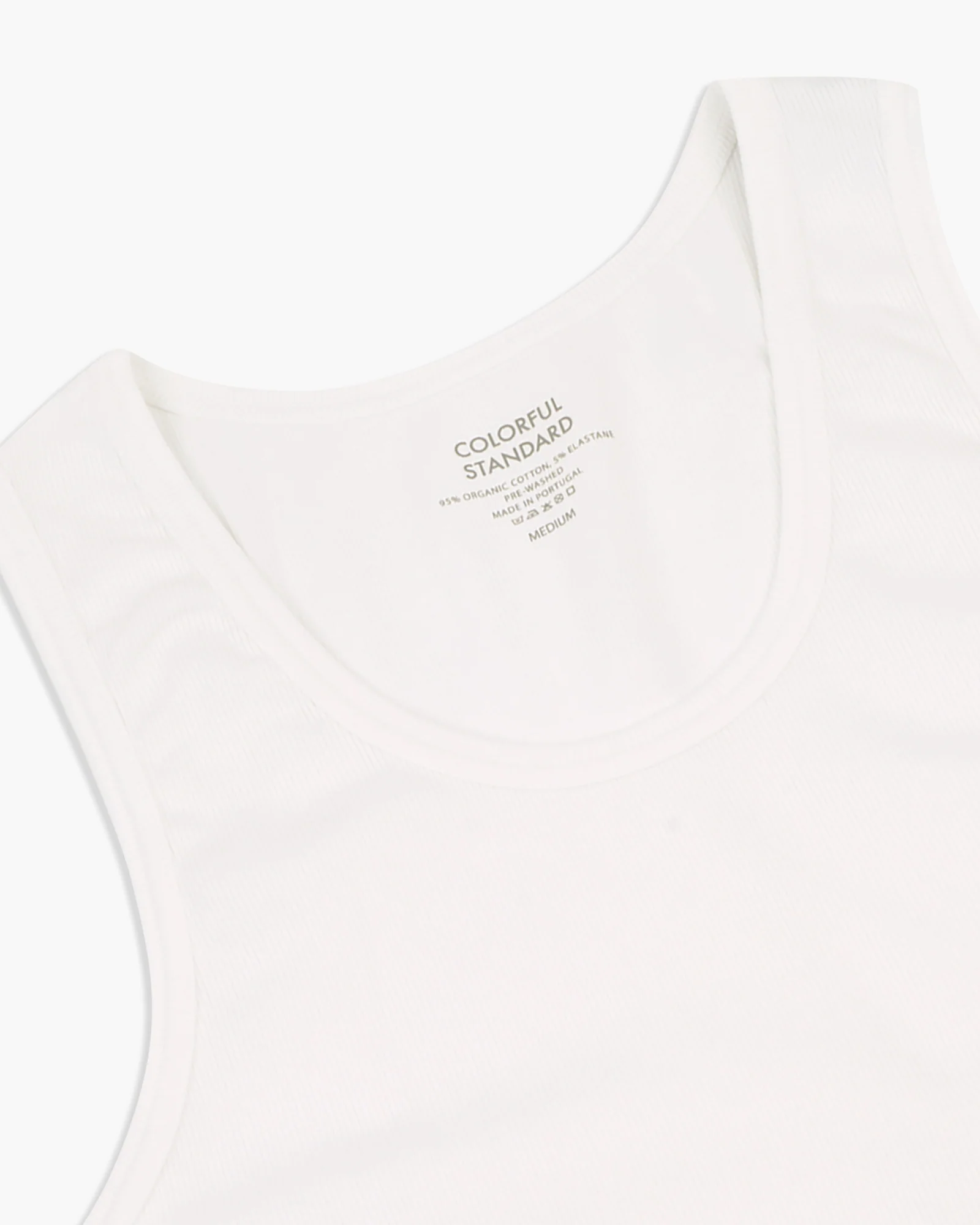 Colorful Standard Organic Rib Tank Top - Optical White - Image 6